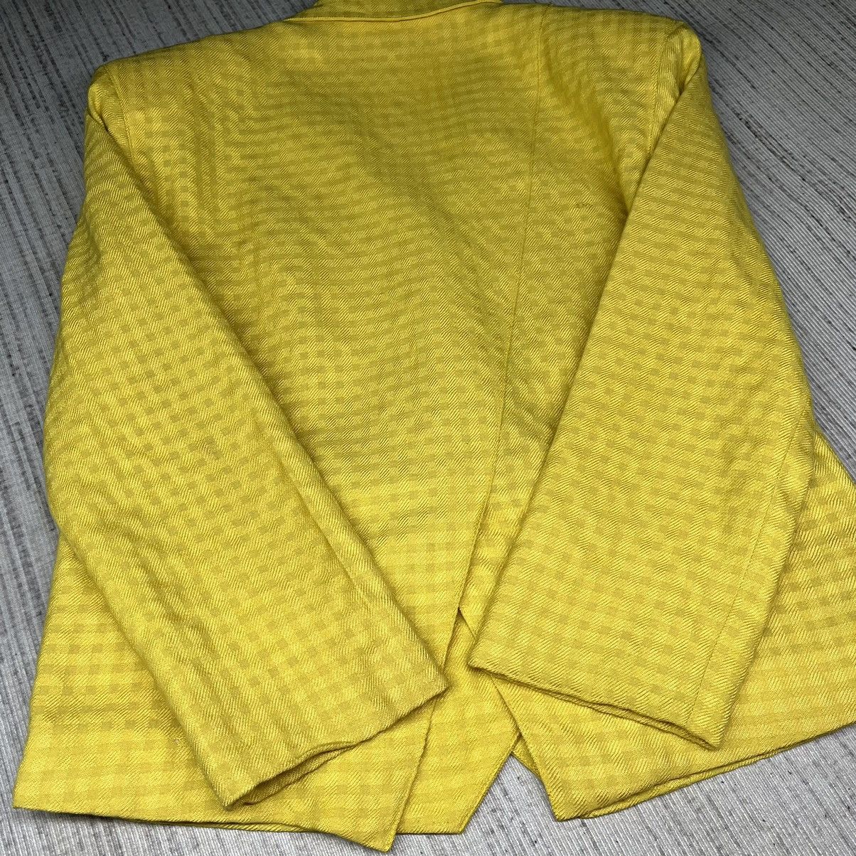 Christian Dior Monsieur A39 Vintage Christian Dior Pret-A-Porter Yellow Blazer Size US S / EU 44-46 / 1 - 15 Thumbnail
