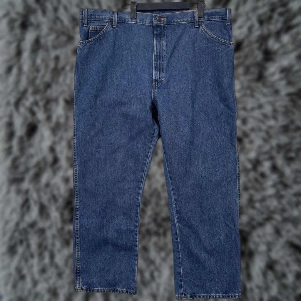 Dickies Dickies Jeans Mens 43x29 Blue High Rise Straight Leg Denim Workwear Classic Size US 42 / EU 58 - 1 Thumbnail