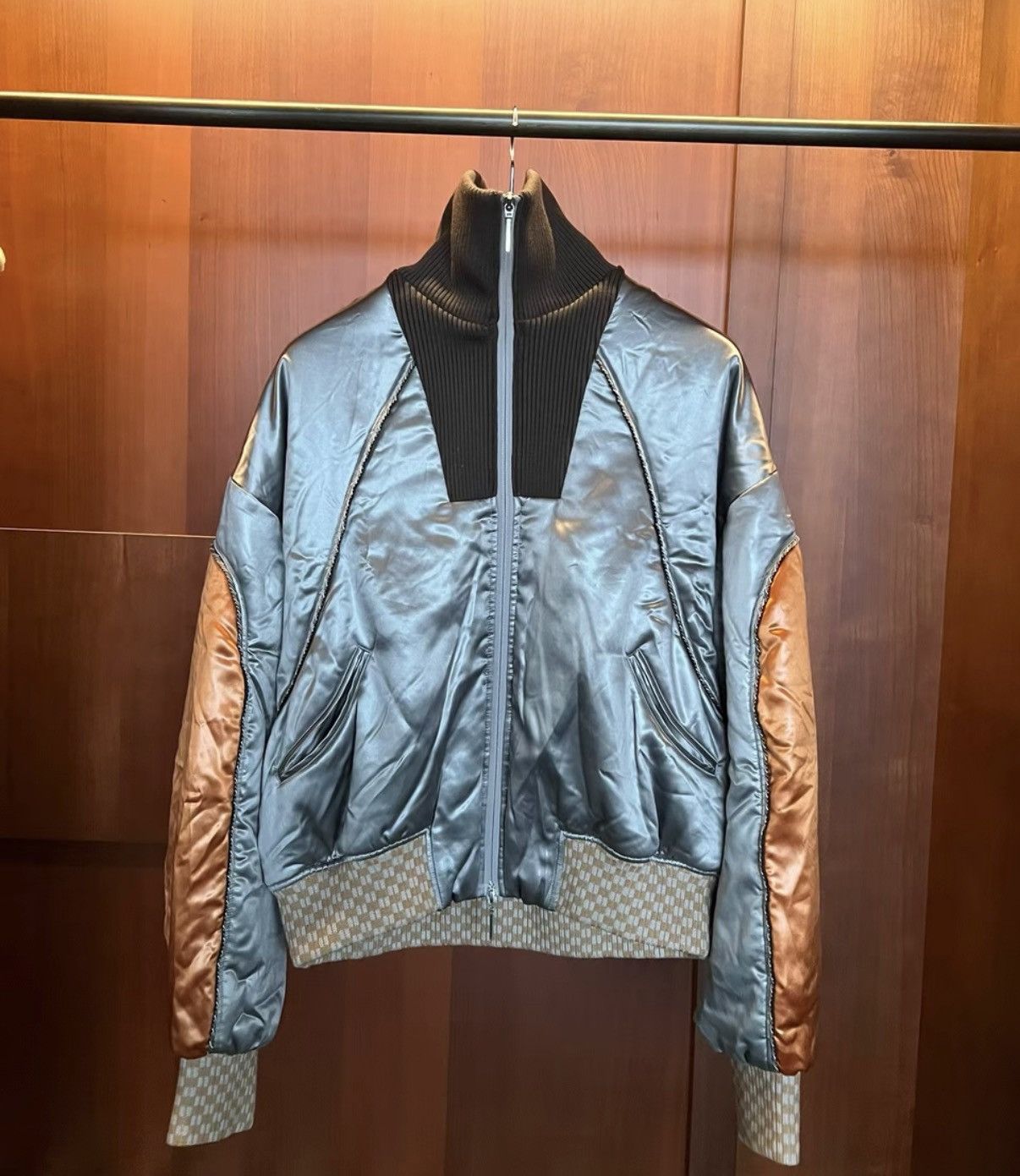 NAMESAKE NAMESAKE 23AW Runway Silk-Paneled Puffer Jacket Size US S / EU 44-46 / 1 - 1 Thumbnail