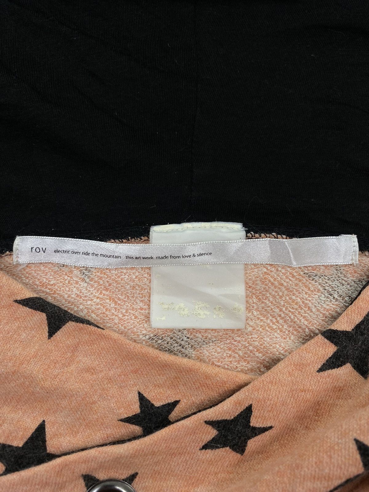 Japanese Brand Rovtski Allover Print Asymmetric Hoodie Size US XS / EU 42 / 0 - 11 Thumbnail