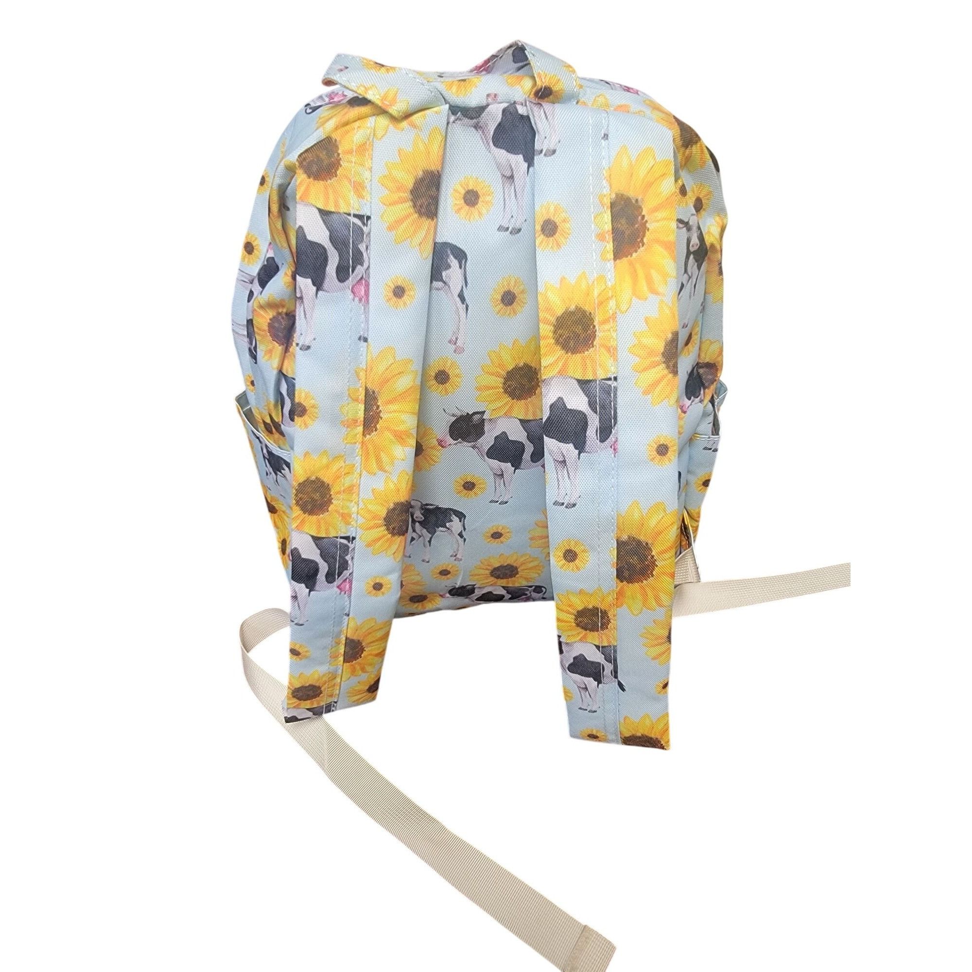 Other Cows and Sunflowers Yellow Flower Girls Backpack Size ONE SIZE - 6 Thumbnail