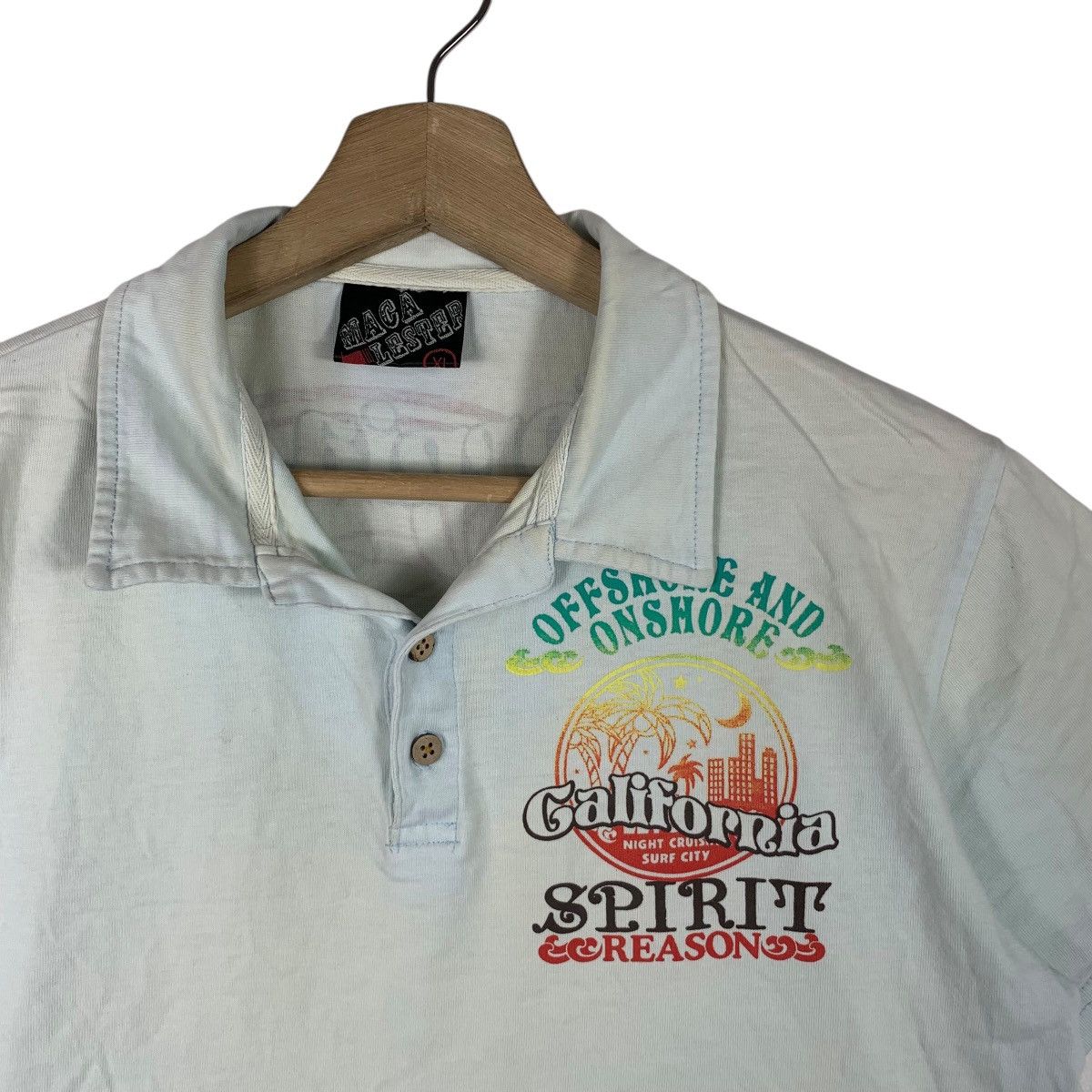 Vintage Vintage MACALESTER CALIFORNIA SURF Spirit Polo Tee Shirt Size XL / US 12-14 / IT 48-50 - 4 Thumbnail
