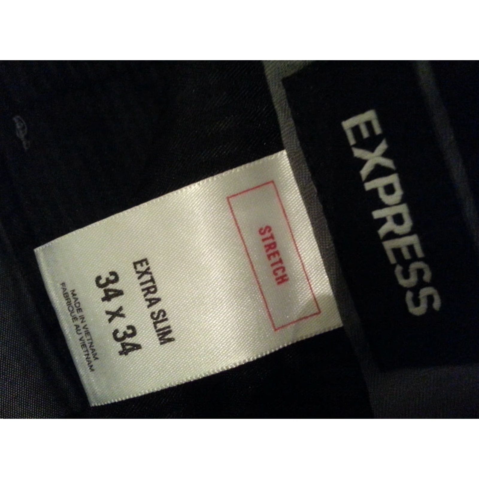 Express Express Dress Pants Slim Gray Cotton 34x34 Men's Dress Pants Slim Gray Express 34x34 Regular Inseam 34 Chino Khaki Style Pants Mens Size US 34 / EU 50 - 5 Thumbnail