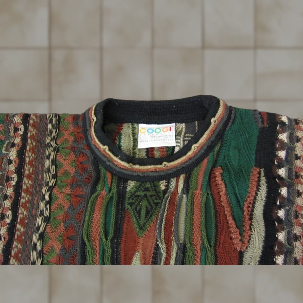 Coogi VINTAGE COOGI Sweater Mens L Brown 90s Cotton Pullover Crew Neck Knitted Knit Regular Top Shirt Mens Size US L / EU 52-54 / 3 - 1 Thumbnail
