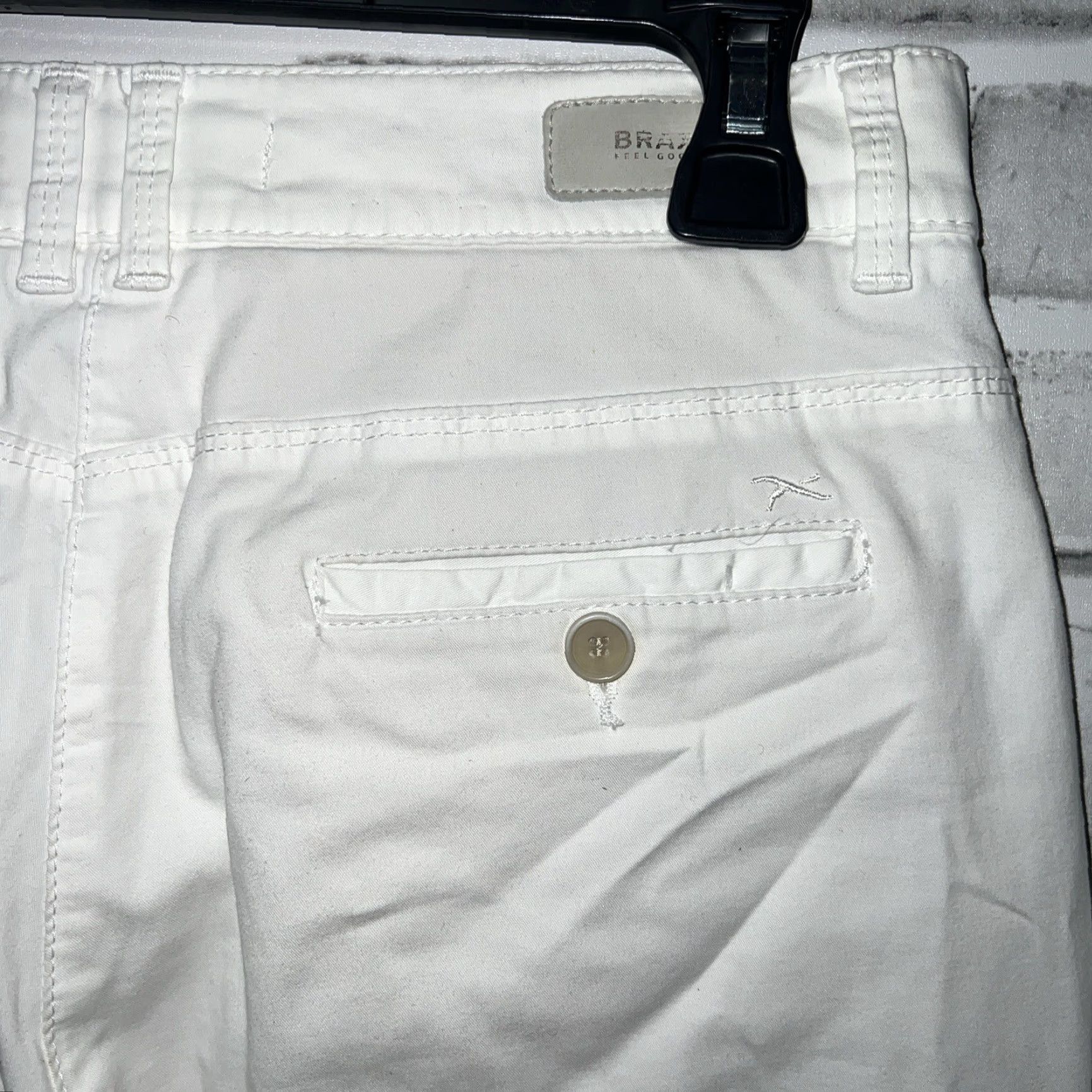 BRAX Brax Feel Good Capri Pants Women's 26 White 23” Inseam Regular Size Size 26" / US 2 / IT 38 - 3 Thumbnail