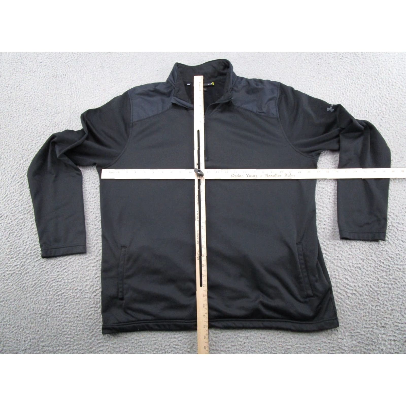 Under Armour Under Armour Men's Quarter Zip Pullover 1/4 Zip Black Performance Golf Shirt Size US L / EU 52-54 / 3 - 7 Thumbnail