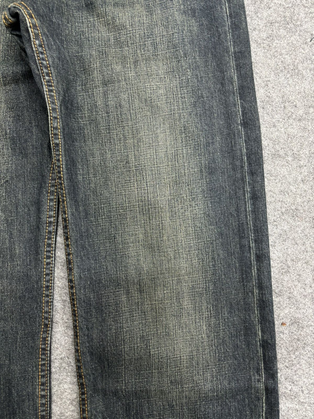 Designer 💥Japanese Brand Koi Fish Embroidery Double Pocket Denim F542 Size US 31 - 5 Thumbnail