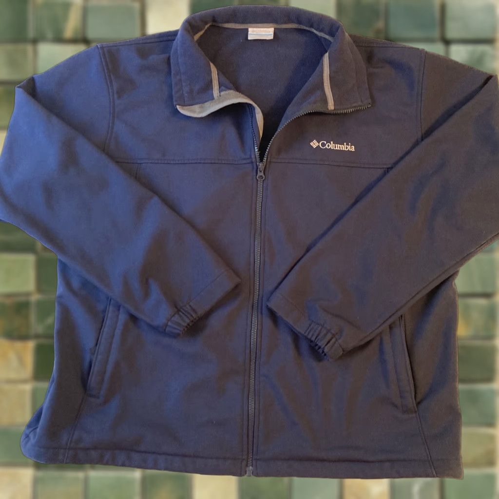 Vintage Columbia Jacket Men’s XL Blue Zip Up Hard Shell Size US XL / EU 56 / 4 - 1 Thumbnail