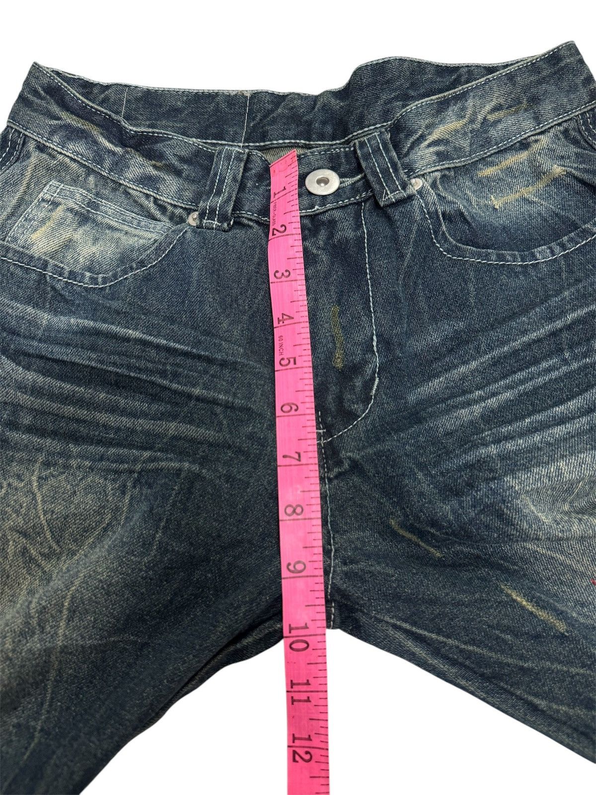 Vintage VINTAGE ARCADE CARGO STYLE RARE DISTRESSED DENIM JEANS Size US 29 - 22 Thumbnail