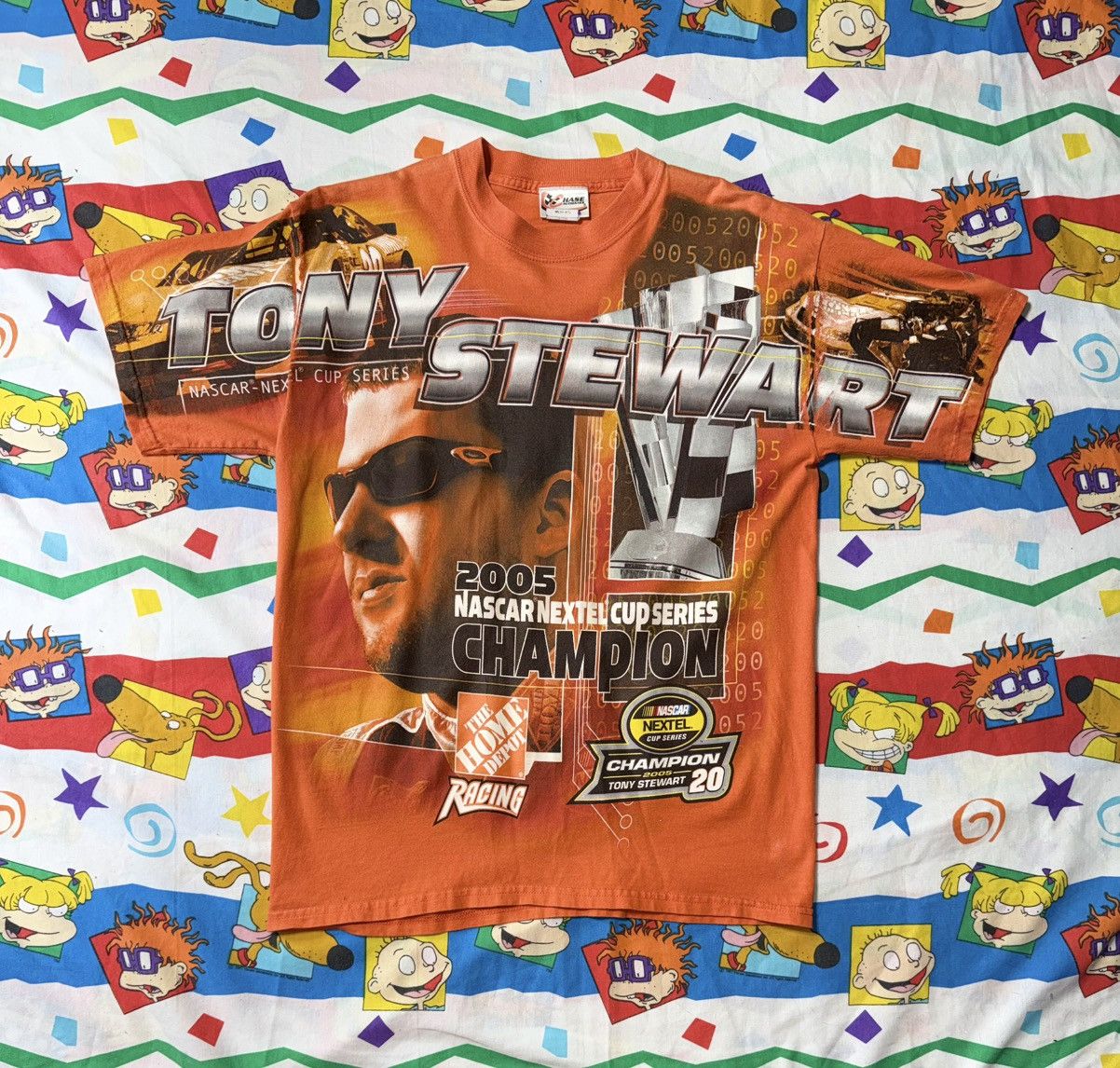 Vintage Home Depot Tony Stewart Nascar AOP Shirt