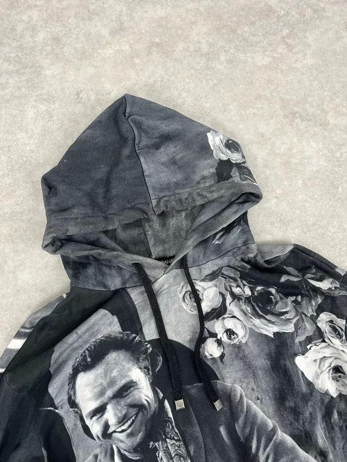 Dolce & Gabbana 2000s Dolce & Gabbana Black & White Aged Cinema Graphic Hoodie Size US M / EU 48-50 / 2 - 4 Thumbnail