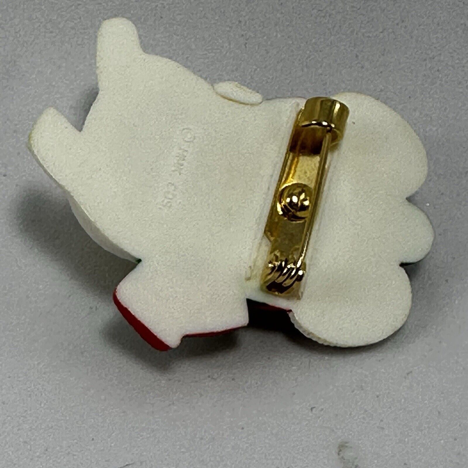 & Other Stories Hallmark White Mouse Jingle Bell Teacher Brooch Pin Button Size ONE SIZE - 5 Thumbnail