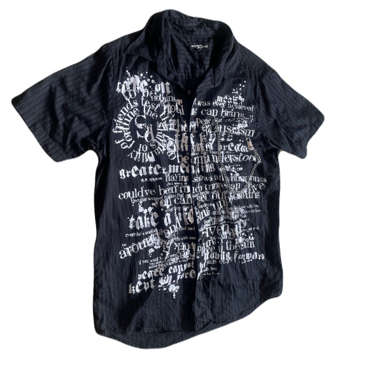 If Six Was Nine 2000s Japanese archive Vkei Poem Chain Gimmick Shirts Size US S / EU 44-46 / 1 - 3 Thumbnail