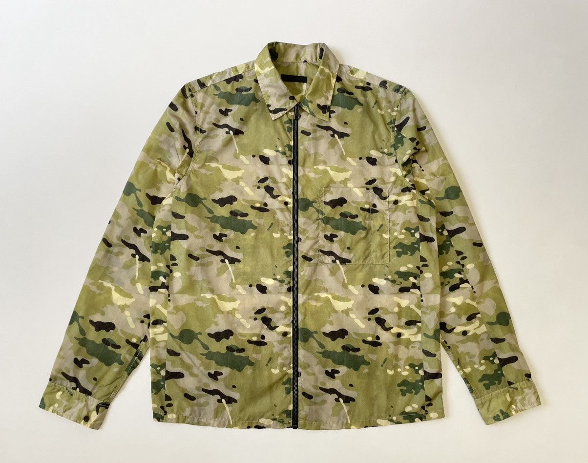 Prada S/S 17 Sample Nylon Camo Zip Jacket Size US M / EU 48-50 / 2 - 1 Thumbnail