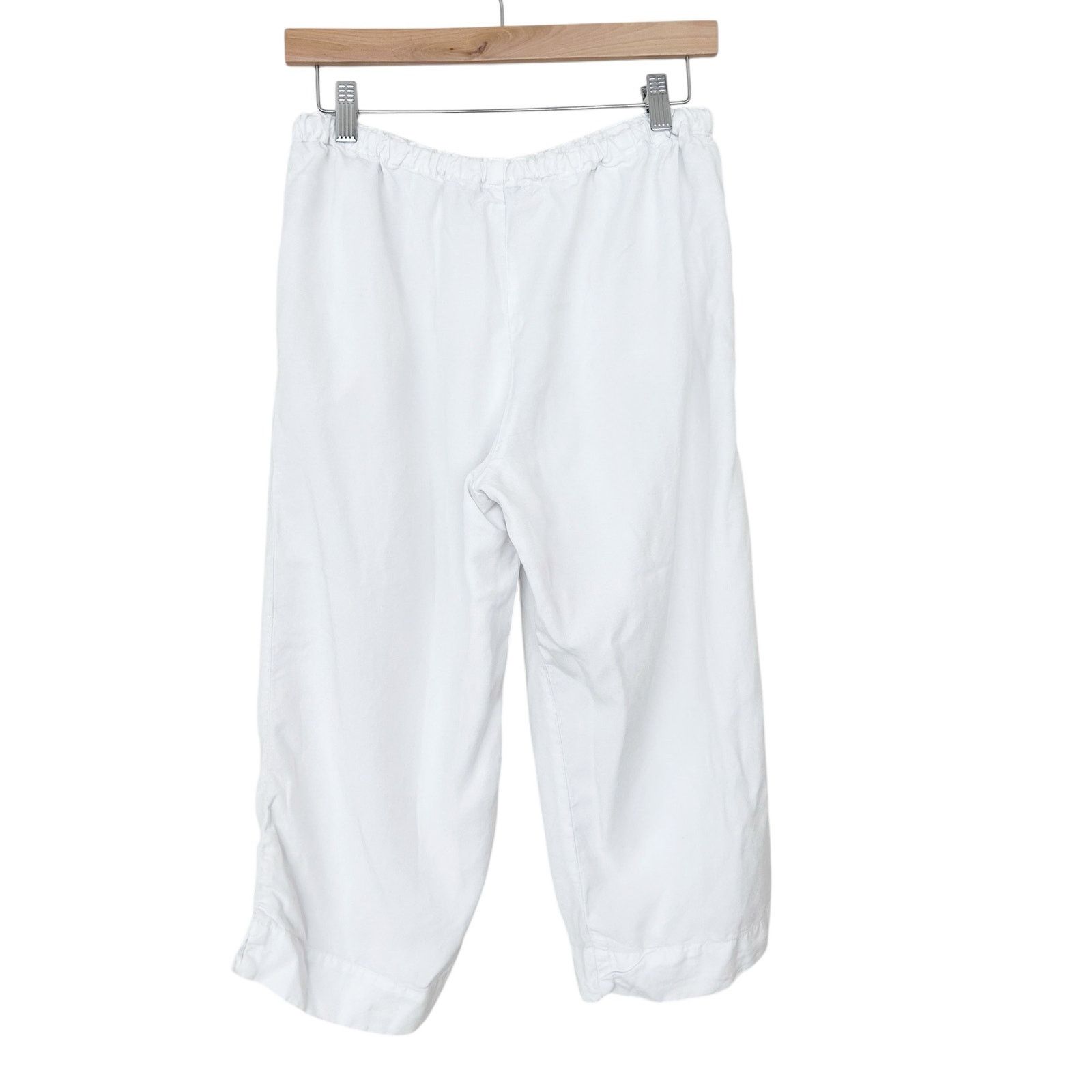 Other Fresh Produce White Tencel Drawstring Capris Sz M Size 30" / US 8 / IT 44 - 5 Thumbnail