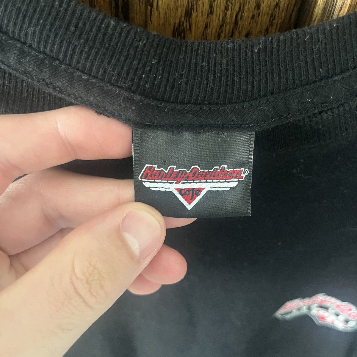 Harley Davidson Vintage Las Vegas Cafe Lightning Bolt Eagle T Shirt Size US XL / EU 56 / 4 - 5 Thumbnail