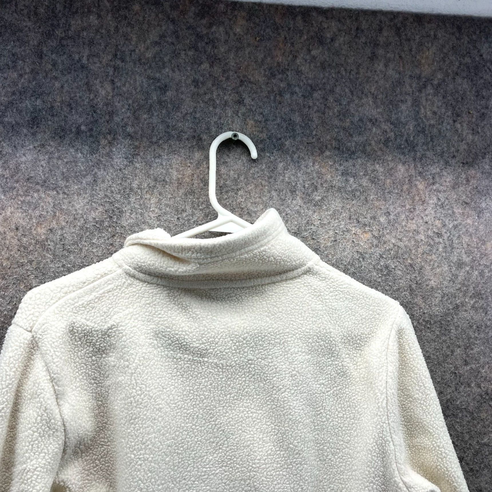 Vintage Karitraa Jacket Women Small White Full Zip Fleece Sherpa Midlayer Size S / US 4 / IT 40 - 5 Thumbnail
