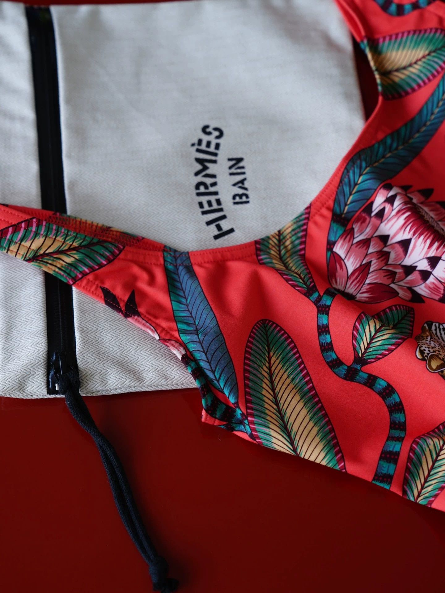 Hermes Hermes Leopard Monkey Open Back Swimsuit Women S 36 Size XS / US 0-2 / IT 36-38 - 7 Thumbnail