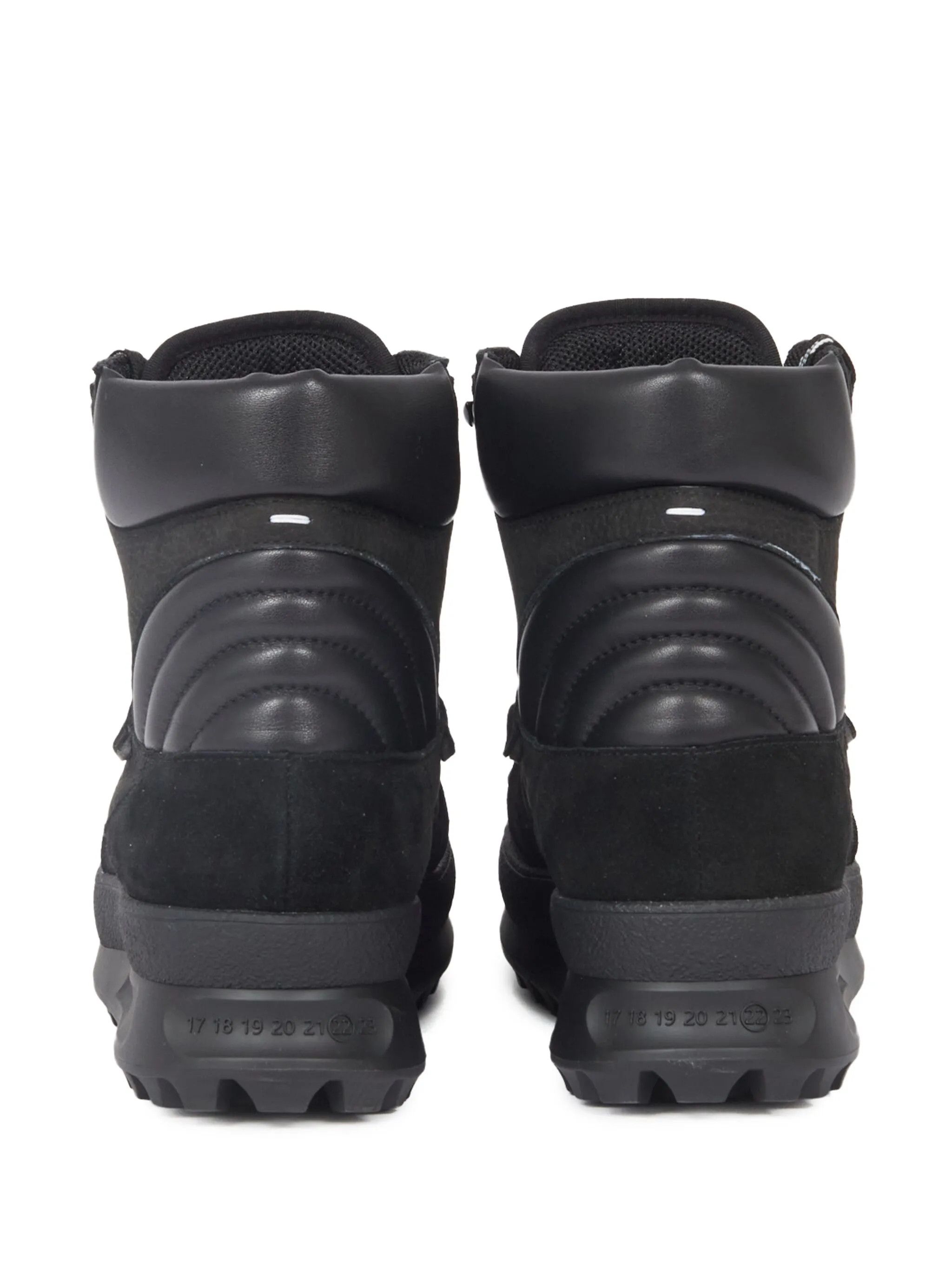 Maison Margiela o1w1db10525 Climber Leather Hi-Top Sneakers in Black Size US 12 / EU 45 - 3 Thumbnail