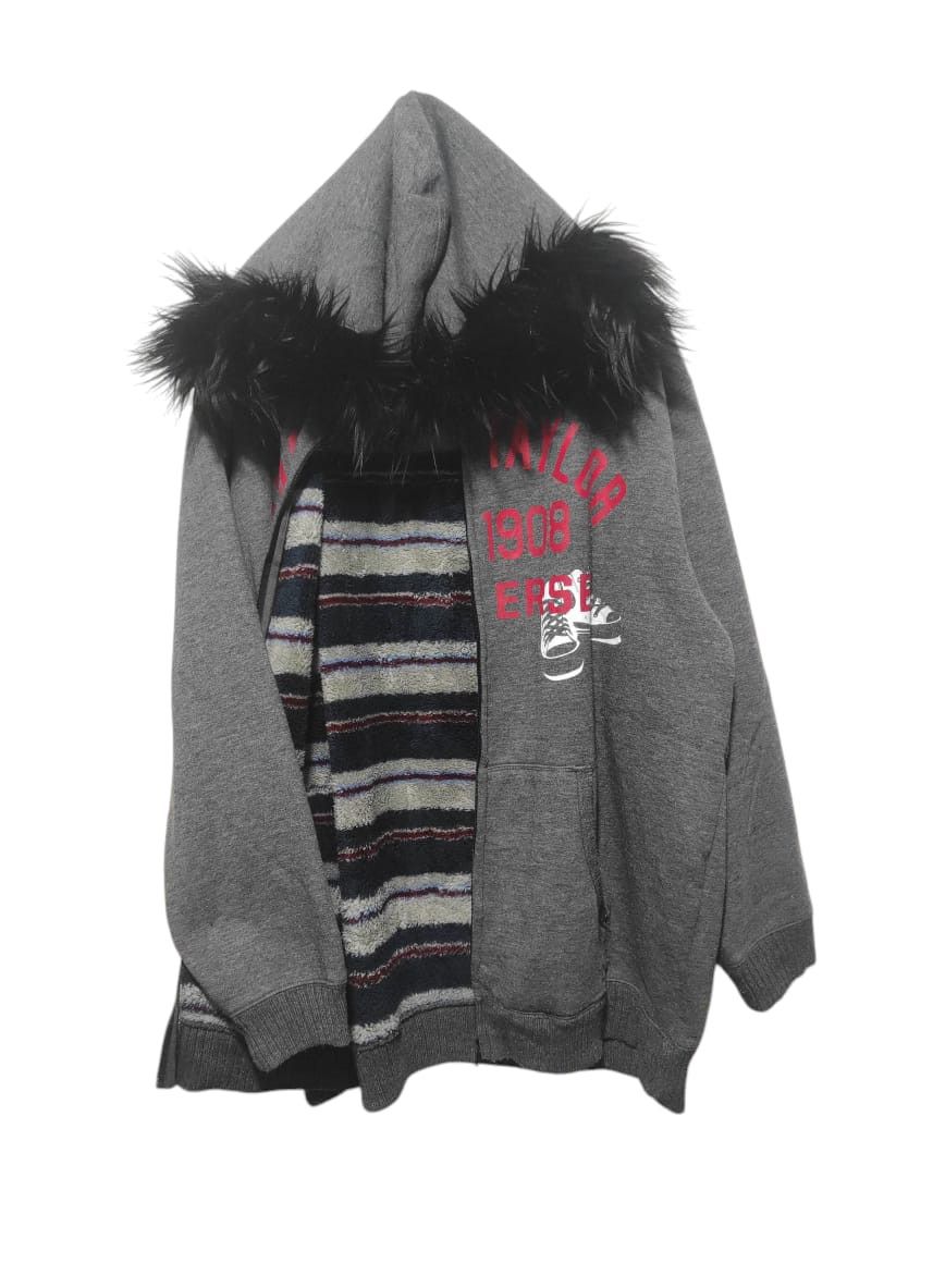 Converse Converse Sherpa Heavy Zipper Fur Hoodie LGB style Size US XXL / EU 58 / 5 - 2 Thumbnail