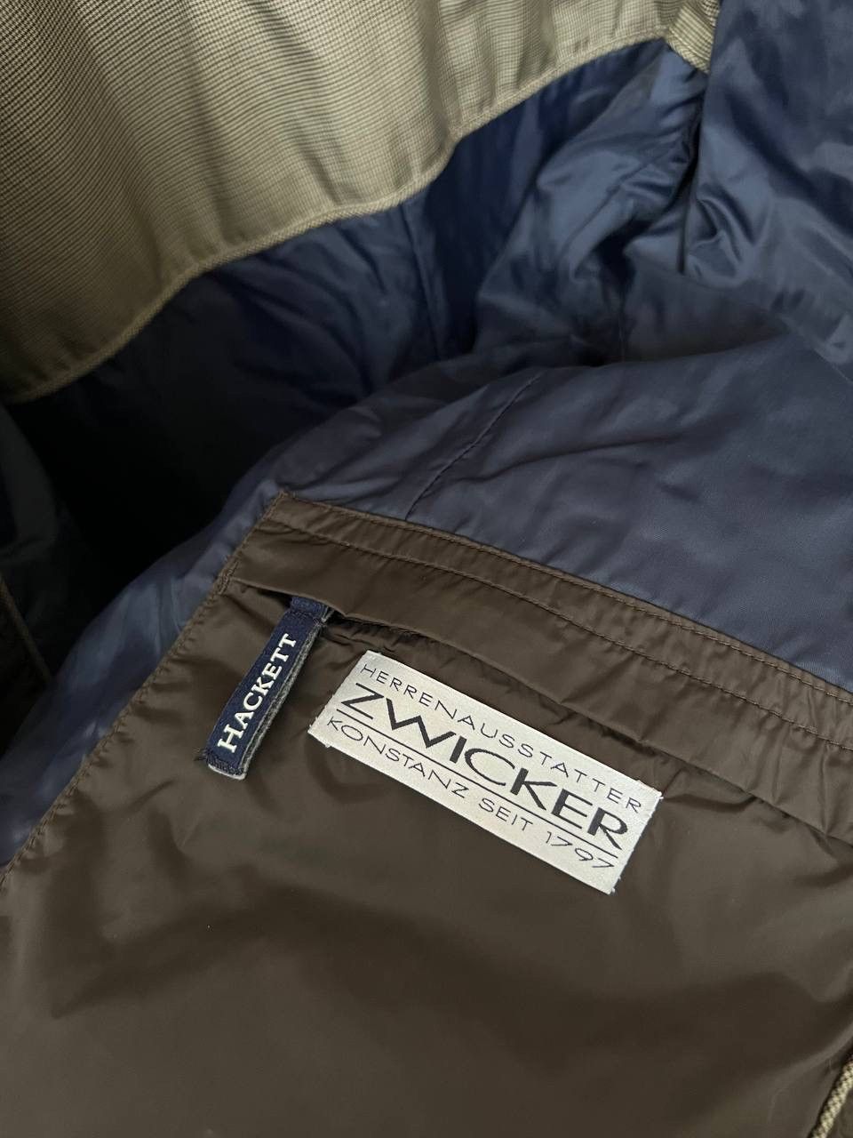 Hackett Hackett London Qualited Jacket Mens Size XXL Dark Olive Size US XXL / EU 58 / 5 - 11 Thumbnail