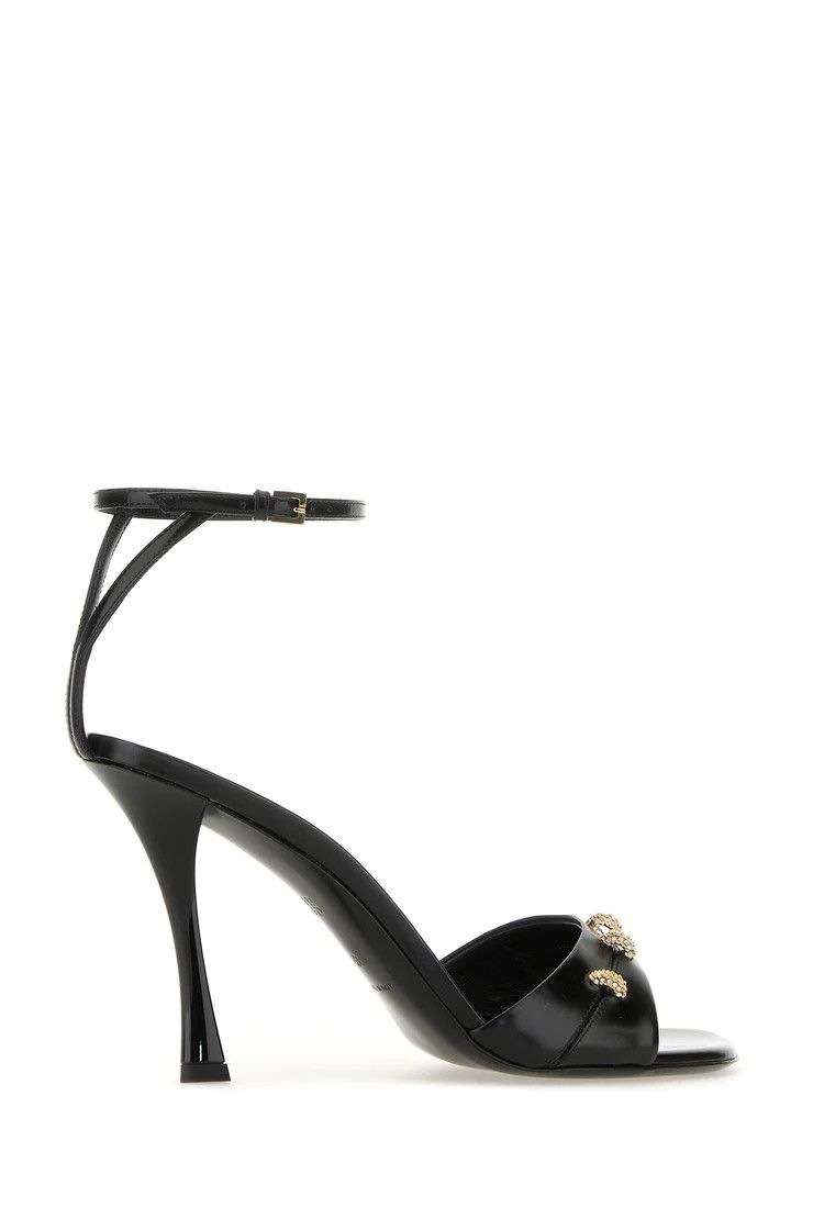 Givenchy o1w1db10525 Stitch Sandals in Black Size US 5 / IT 35 - 2 Thumbnail