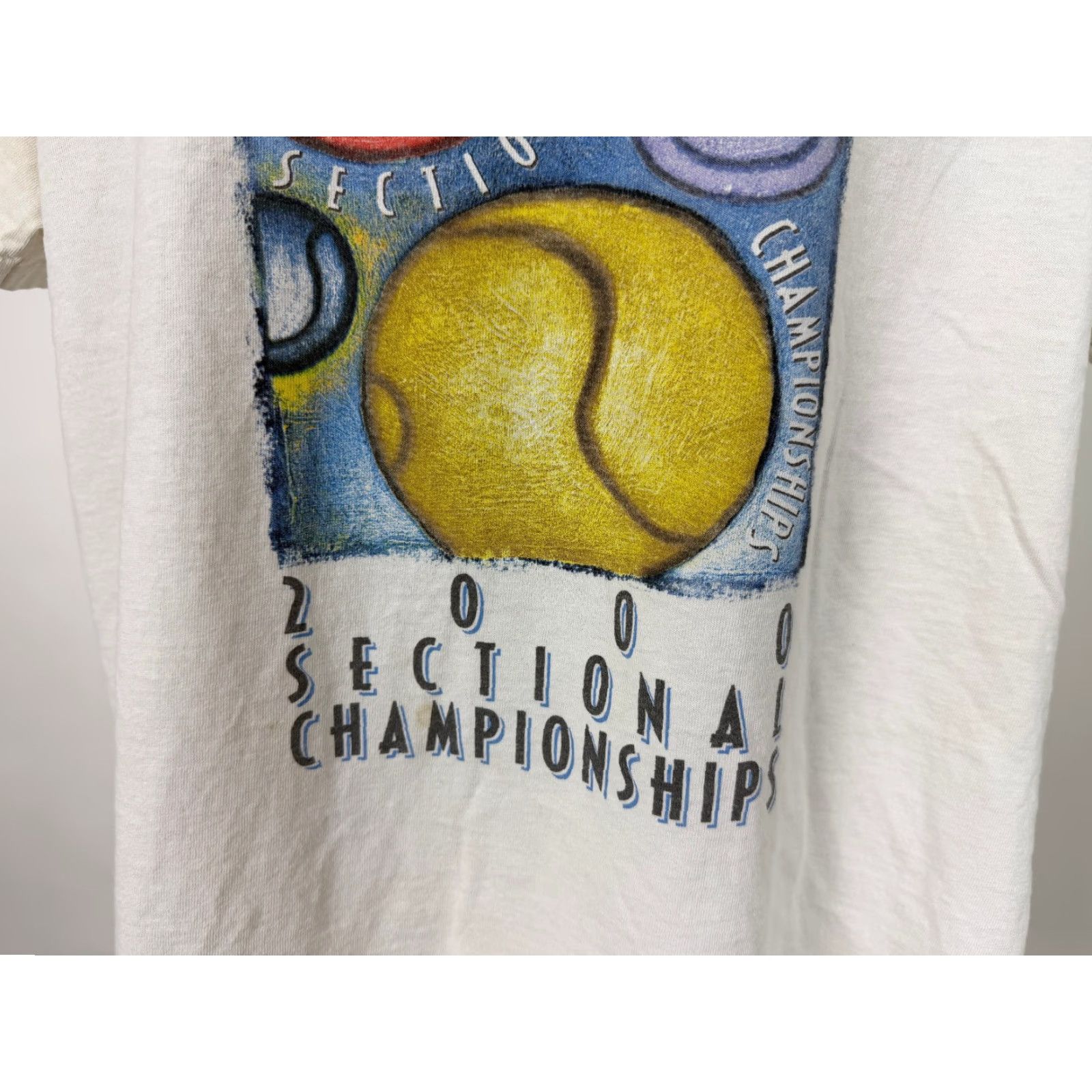 Vintage VINTAGE USTA Tennis Shirt Men L White 2000s 90s Sports Short Sleeve Crew Neck Graphic Print T-Shirt Size US L / EU 52-54 / 3 - 5 Thumbnail