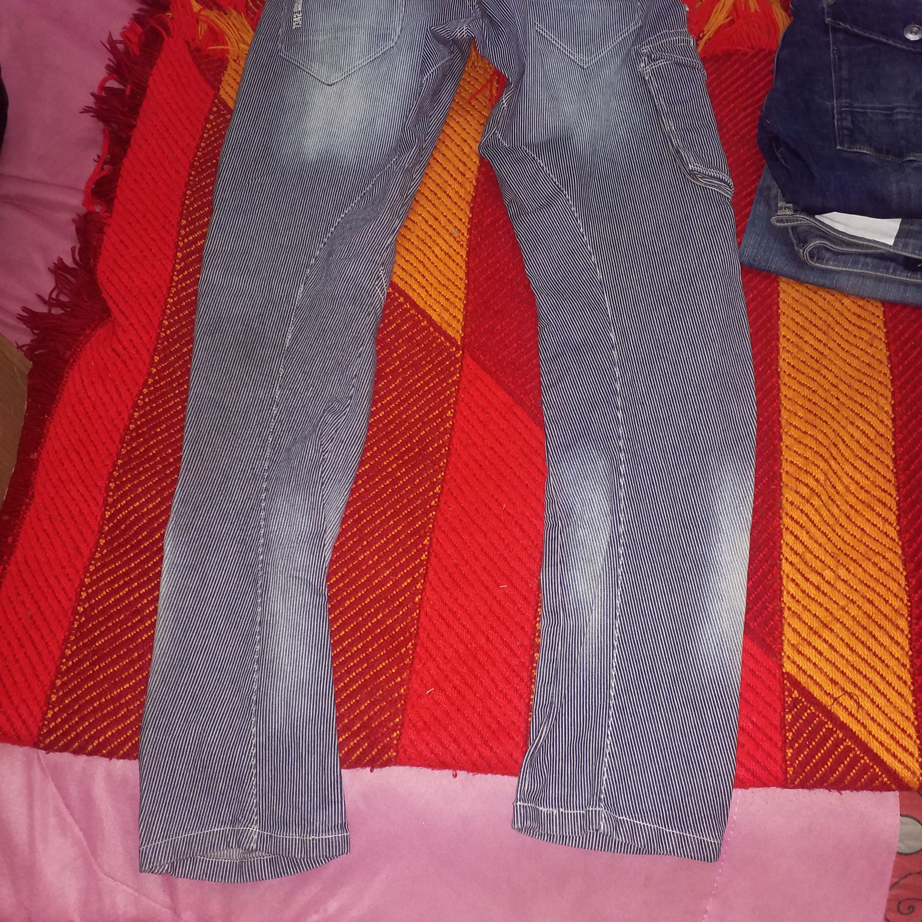 Japanese Brand ELASTIC CARGO DENIM PANT Size US 30 / EU 46 - 4 Thumbnail