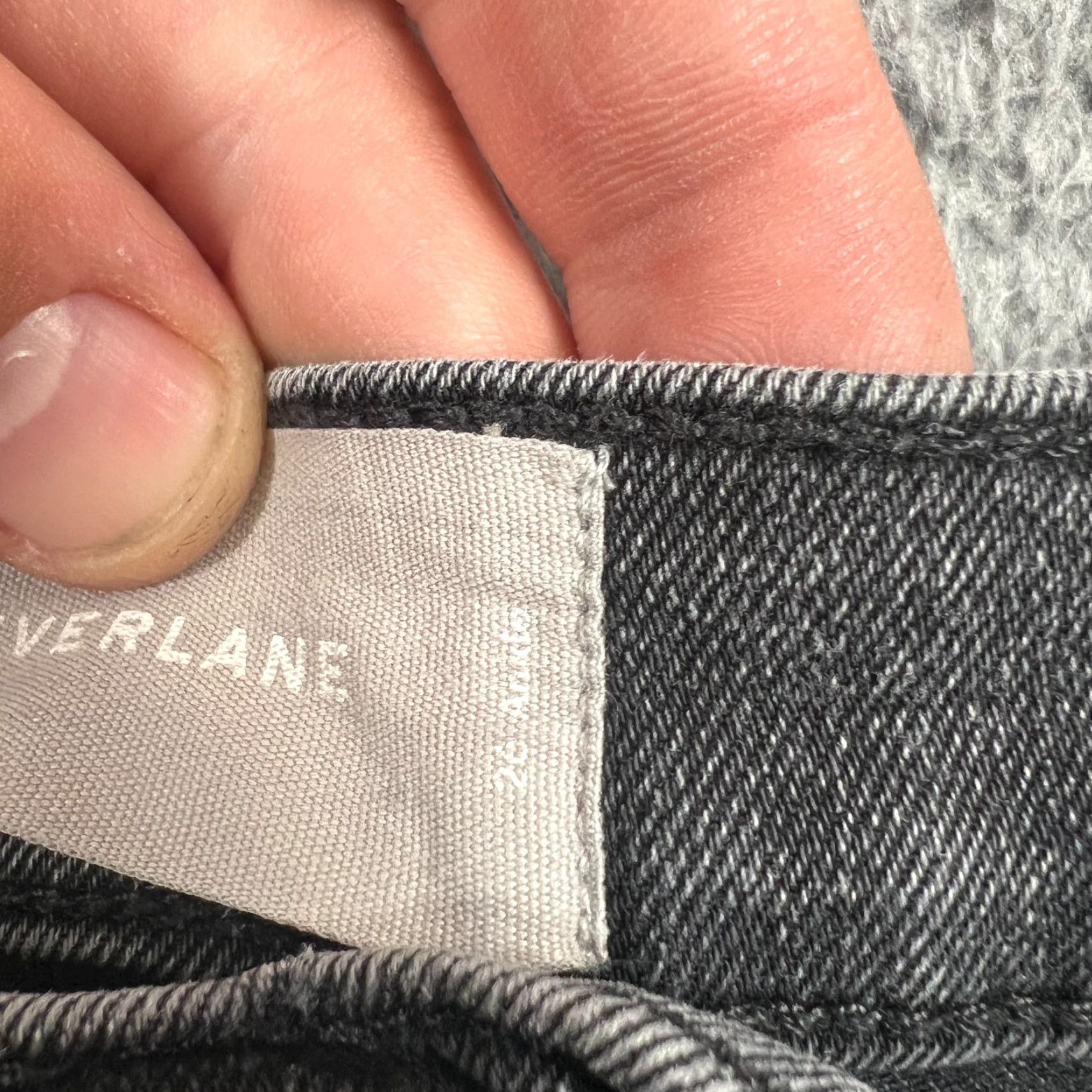Everlane Everlane High Rise Straight Ankle Jeans Womens 26 Black Denim Size 24" / US 00 / IT 34 - 7 Thumbnail