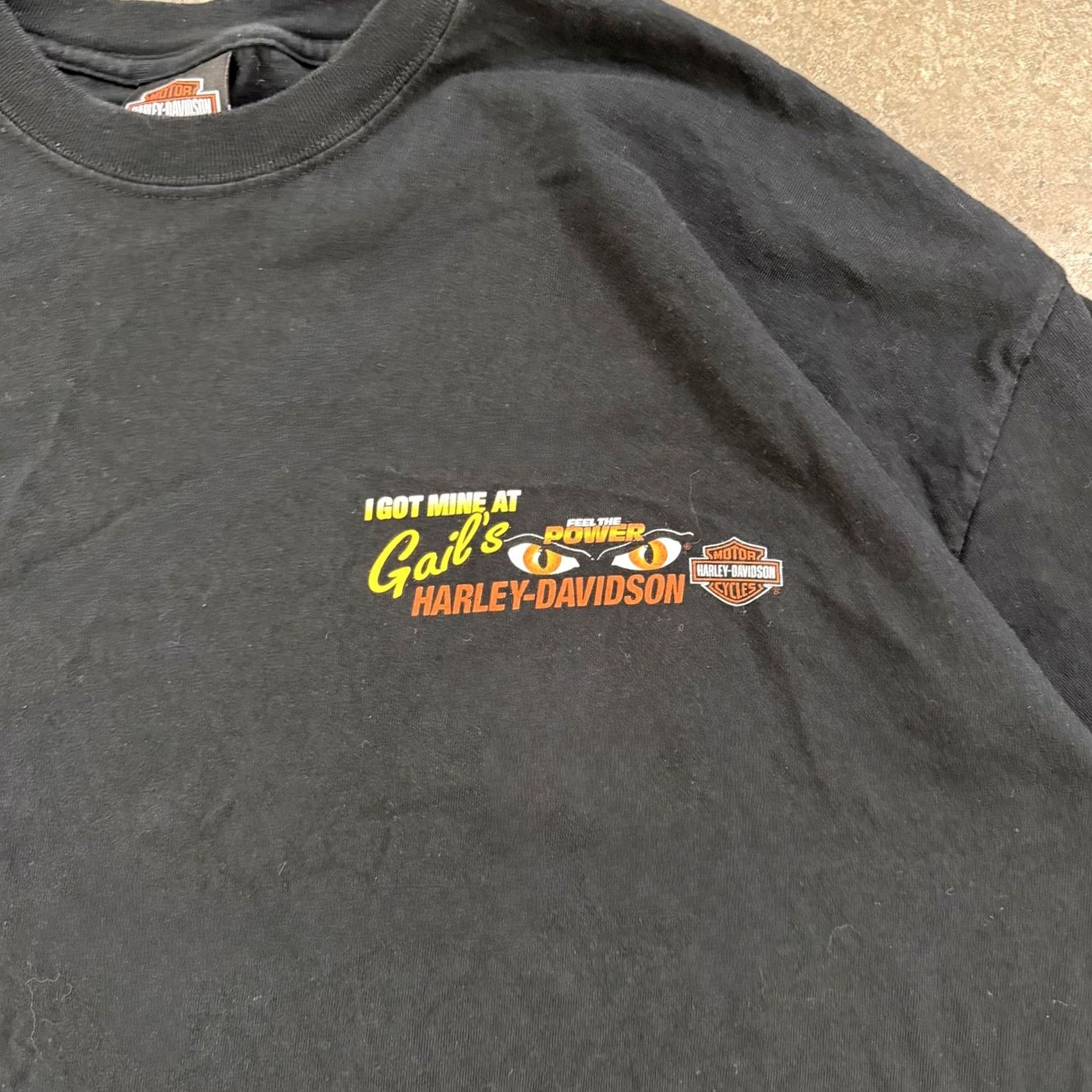 Harley Davidson VINTAGE Harley-Davidson Shirt Mens 2XL Black Gail's Belton MO Biker Tee Size US XXL / EU 58 / 5 - 4 Thumbnail