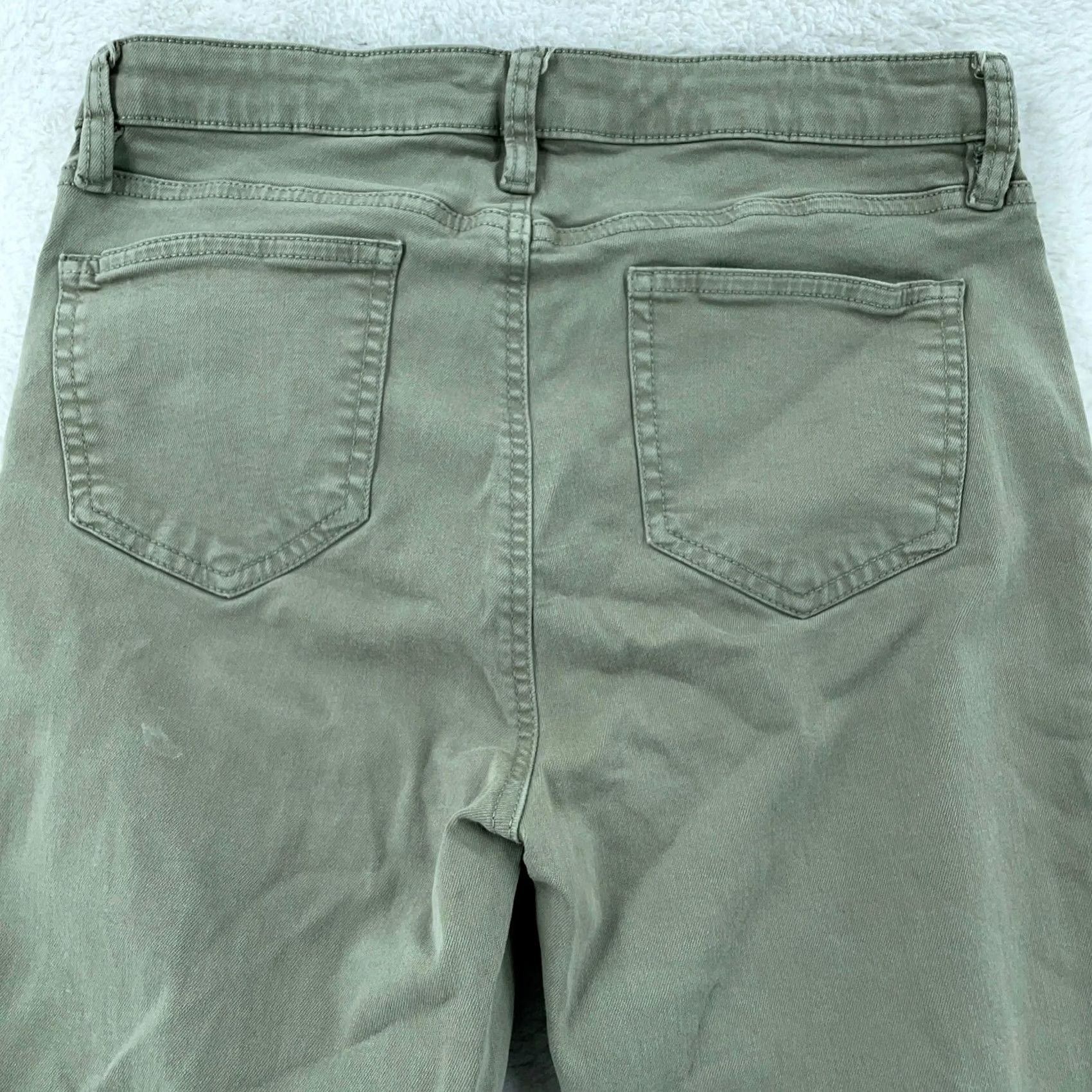 Buffalo David Bitton Buffalo David Bitton Jeans High Rise Stretch Ankle Skinny Size 8 29x25 Green Women Regular Denim Cotton Blend Spandex Pockets Zip Vintage: No 90s? Size 30" / US 8 / IT 44 - 3 Thumbnail