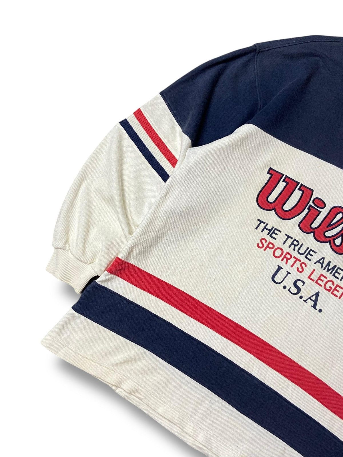 Japanese Brand × Vintage × Wilson Vintage WILSON 1914 Half-Zip Pullover Sweater (121) Size US S / EU 44-46 / 1 - 4 Thumbnail