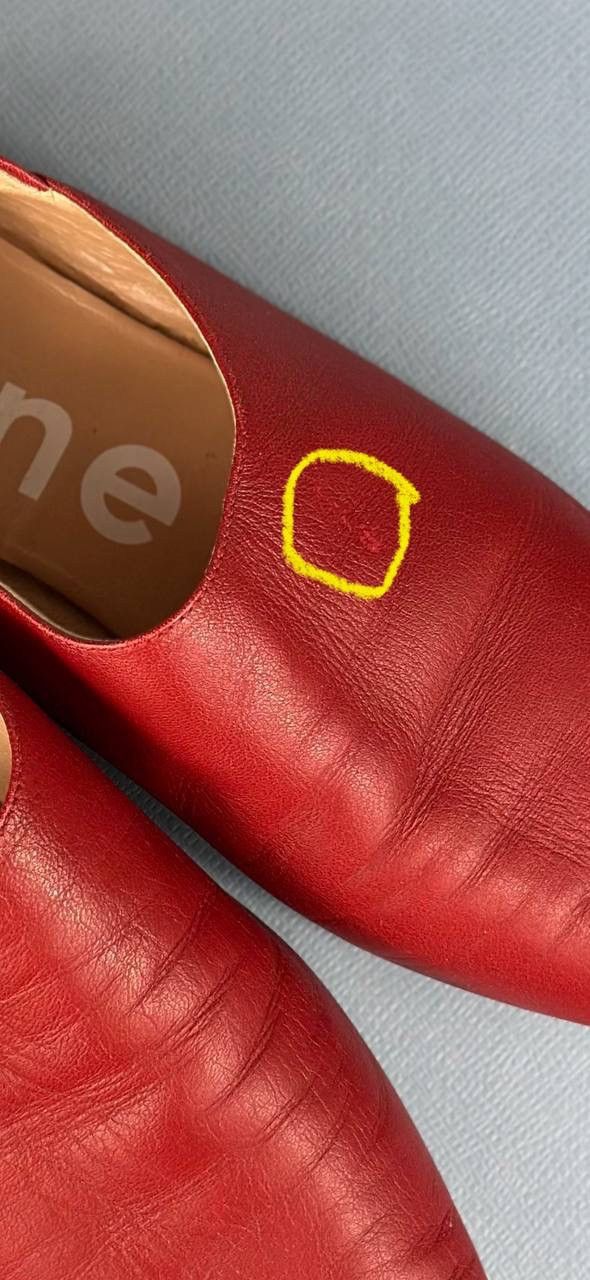 Acne Studios Flats - Acne Studios Vintage Red Leather - Women Mocassins Size US 6 / IT 36 - 12 Thumbnail