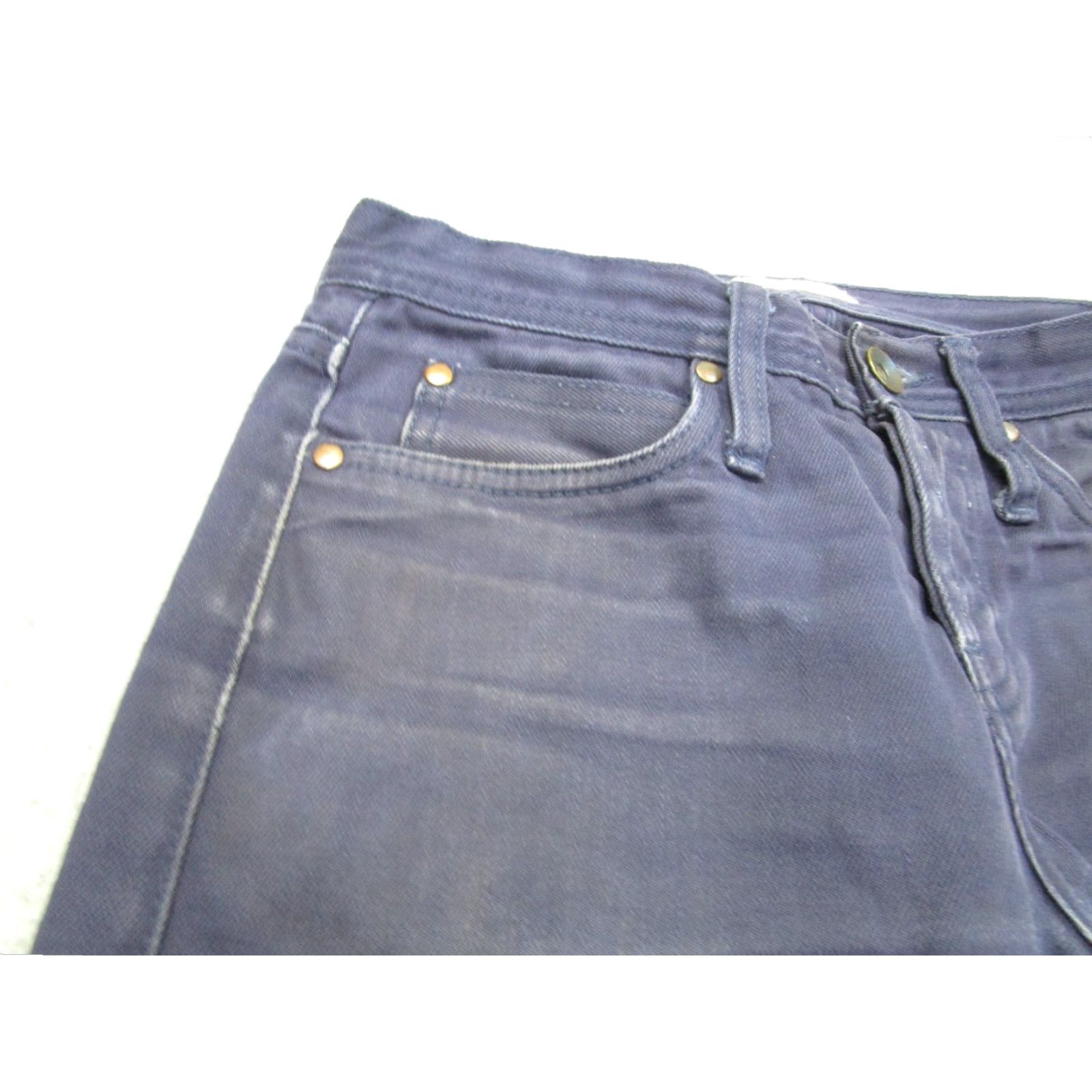 Denime VINTAGE Unbranded Jeans Men 30 Slim Straight Blue Denim Grunge 90s Style Regular Rise Mid 30x27 Size US 30 / EU 46 - 7 Thumbnail