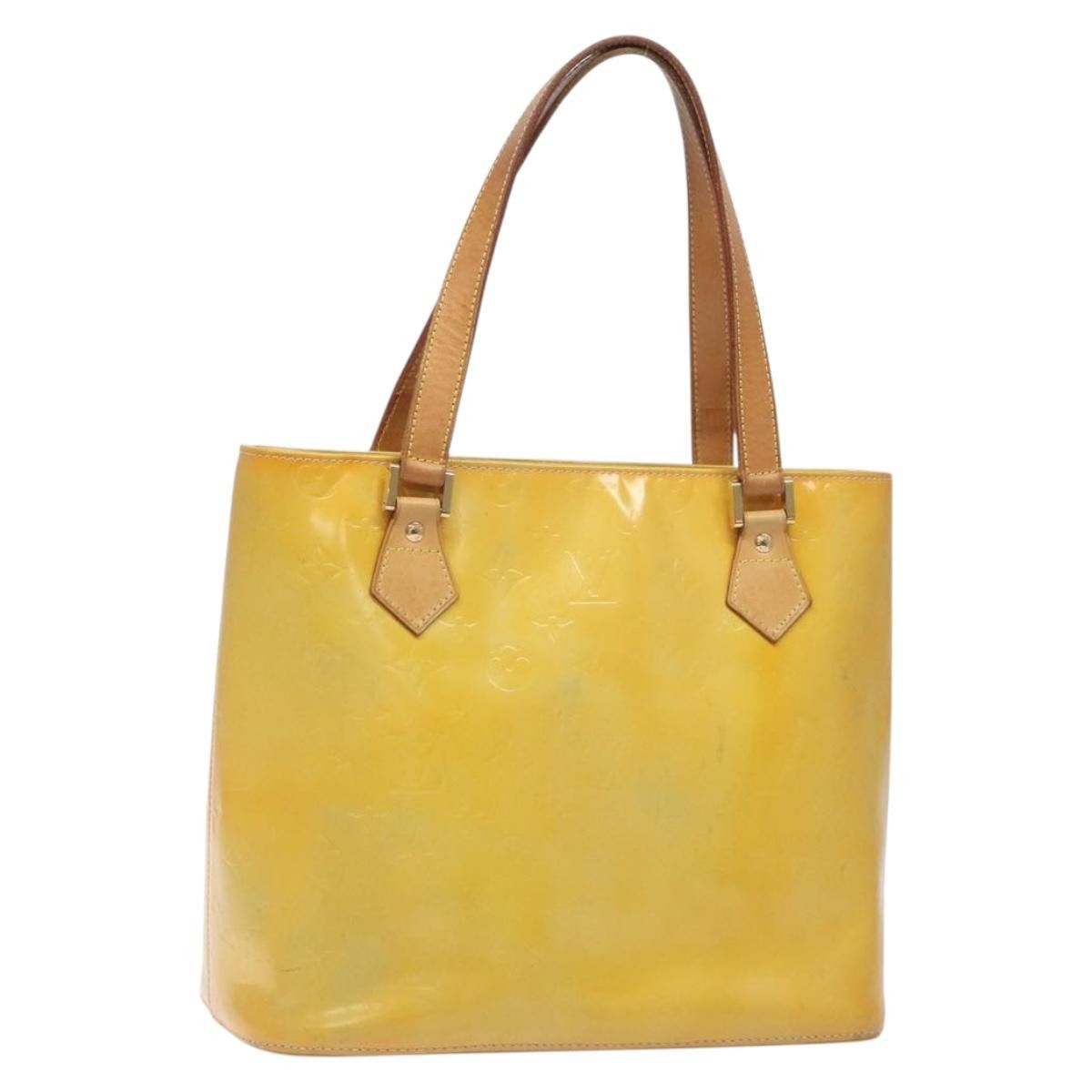 Louis Vuitton LOUIS VUITTON Monogram Vernis Houston Hand Bag Gris M91053 Size ONE SIZE - 1 Thumbnail