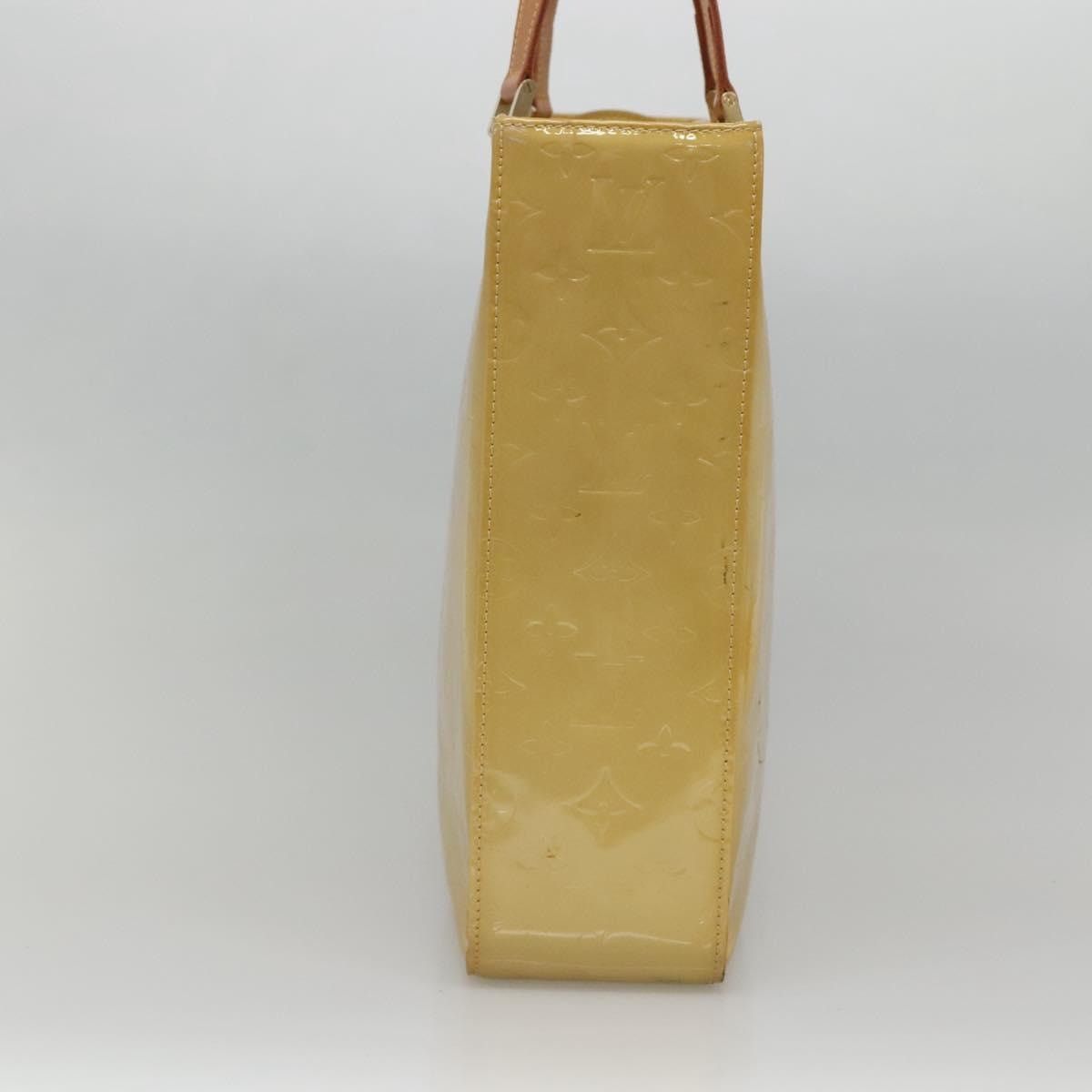 Louis Vuitton LOUIS VUITTON Monogram Vernis Columbus Tote Bag Beige M91023 Size ONE SIZE - 4 Thumbnail