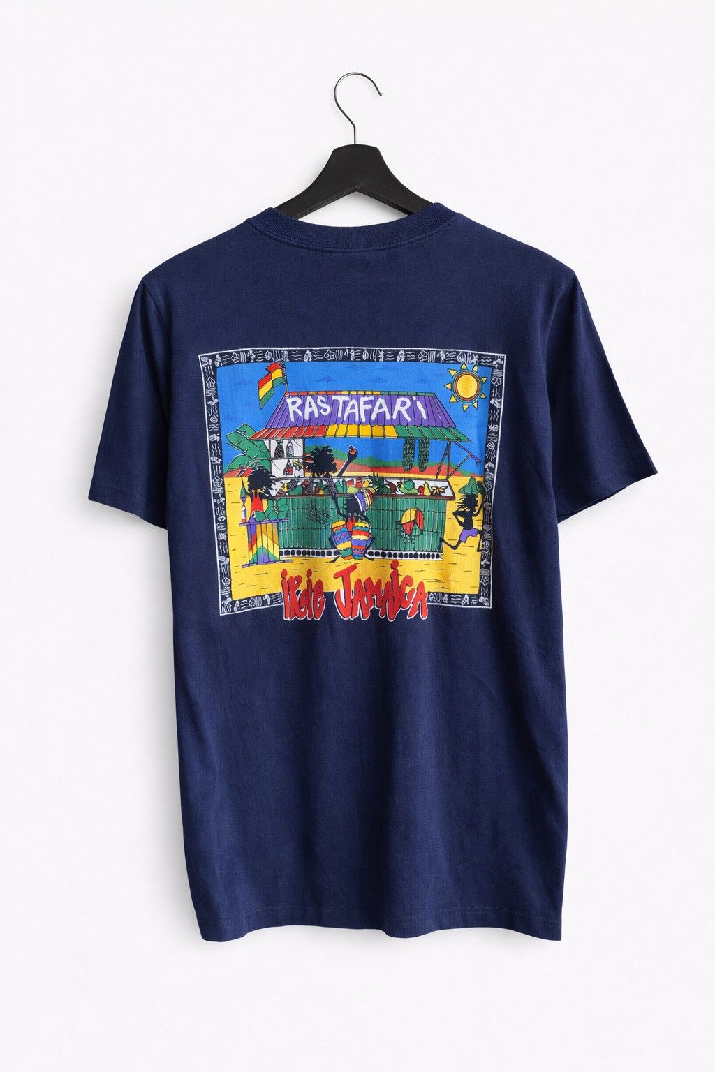 Vintage Vintage 90s Rasta Farm Negril Jamaica Graphic T-Shirt | Size US M / EU 48-50 / 2 - 1 Thumbnail