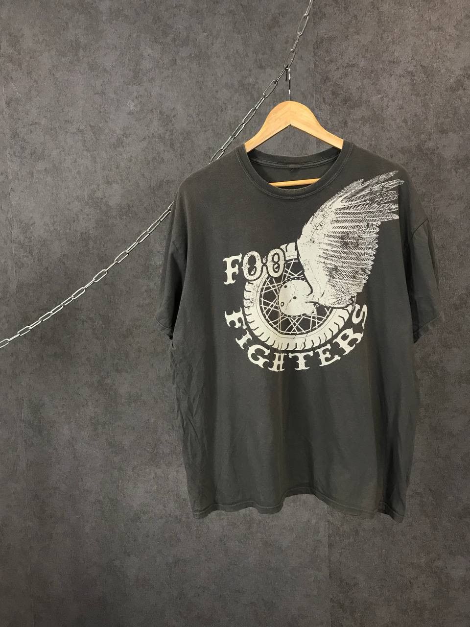 Rock Off Maglietta Uomo Foo Fighters 'Old Band Photo' - Nero, 100% Cotone, Ufficiale