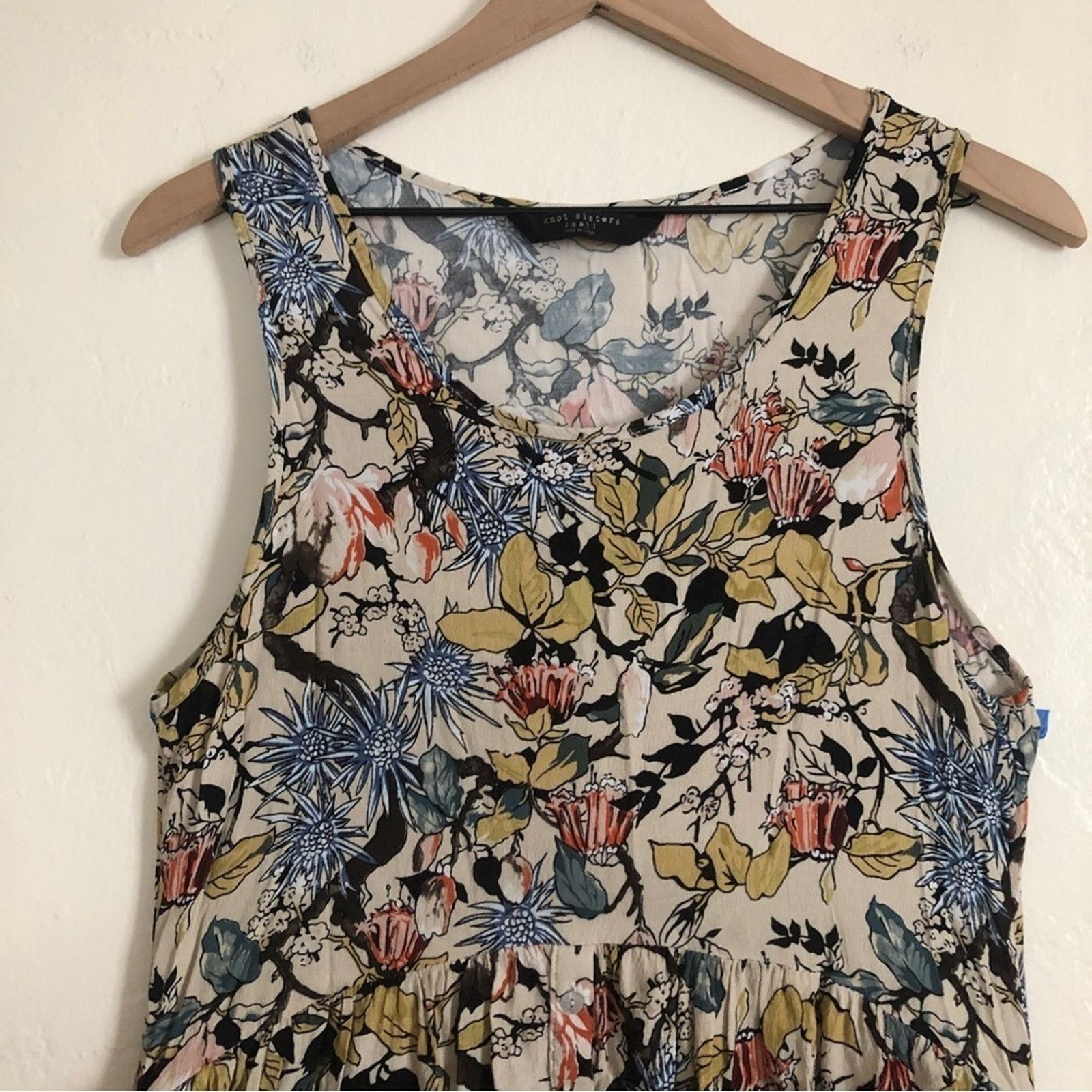 Other Knot Sisters Multicolor Floral Button Skirt Mini Tank Dress Size S / US 4 / IT 40 - 2 Thumbnail