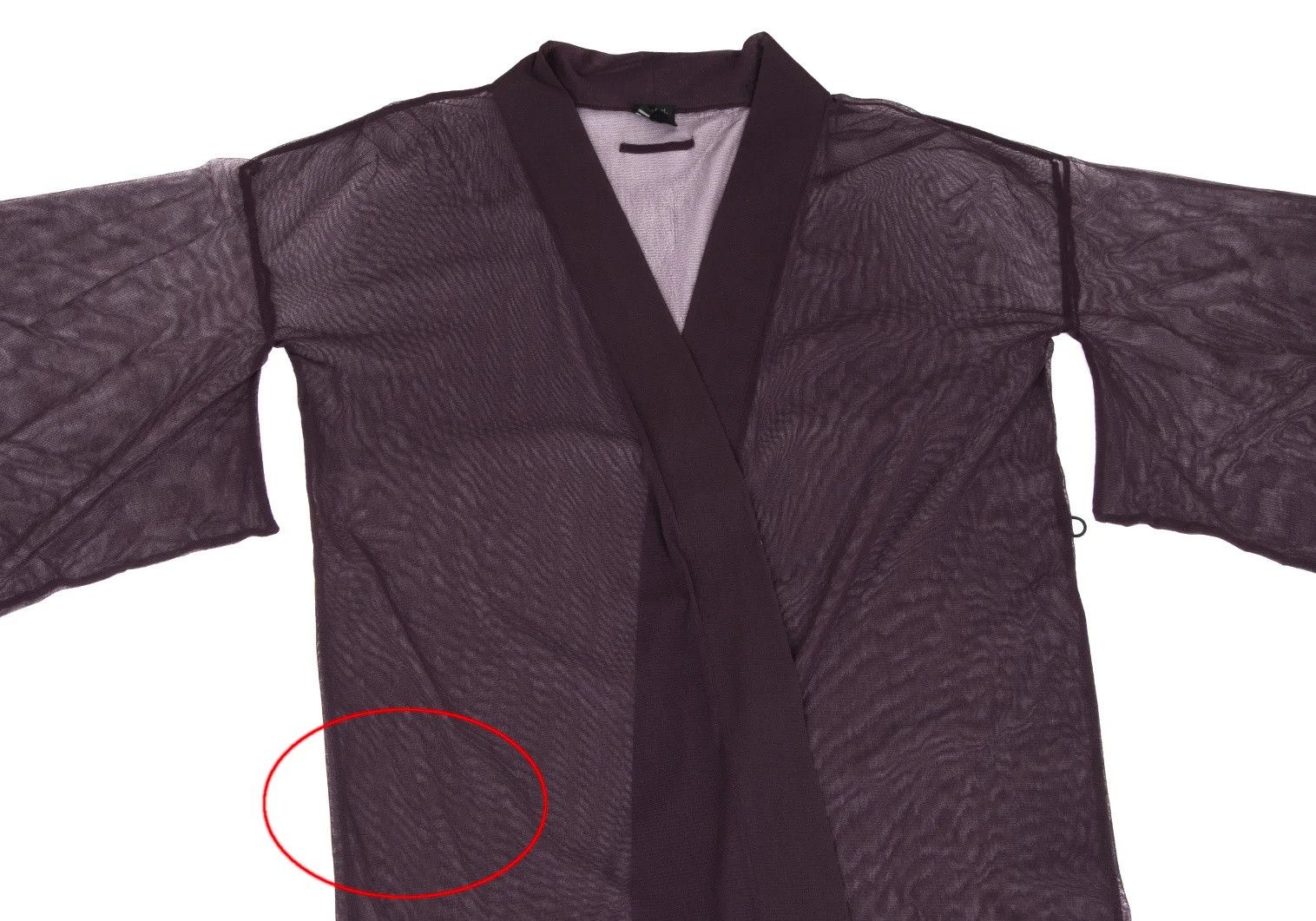 Jean Paul Gaultier Power Net Kimono Long Cardigan in Purple Size 40 Size US XXL / EU 58 / 5 - 3 Thumbnail
