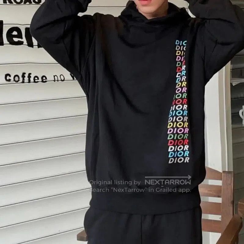 Dior Dior Black Cotton Men's XXXL Hoodie . Size US XXL / EU 58 / 5 - 7 Thumbnail