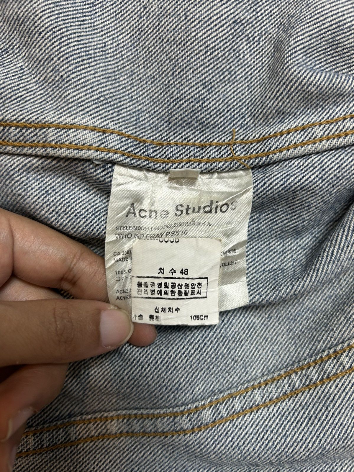 Acne Studios × Japanese Brand ACNE STUDIOS DENIM JACKET Size S / US 4 / IT 40 - 7 Thumbnail