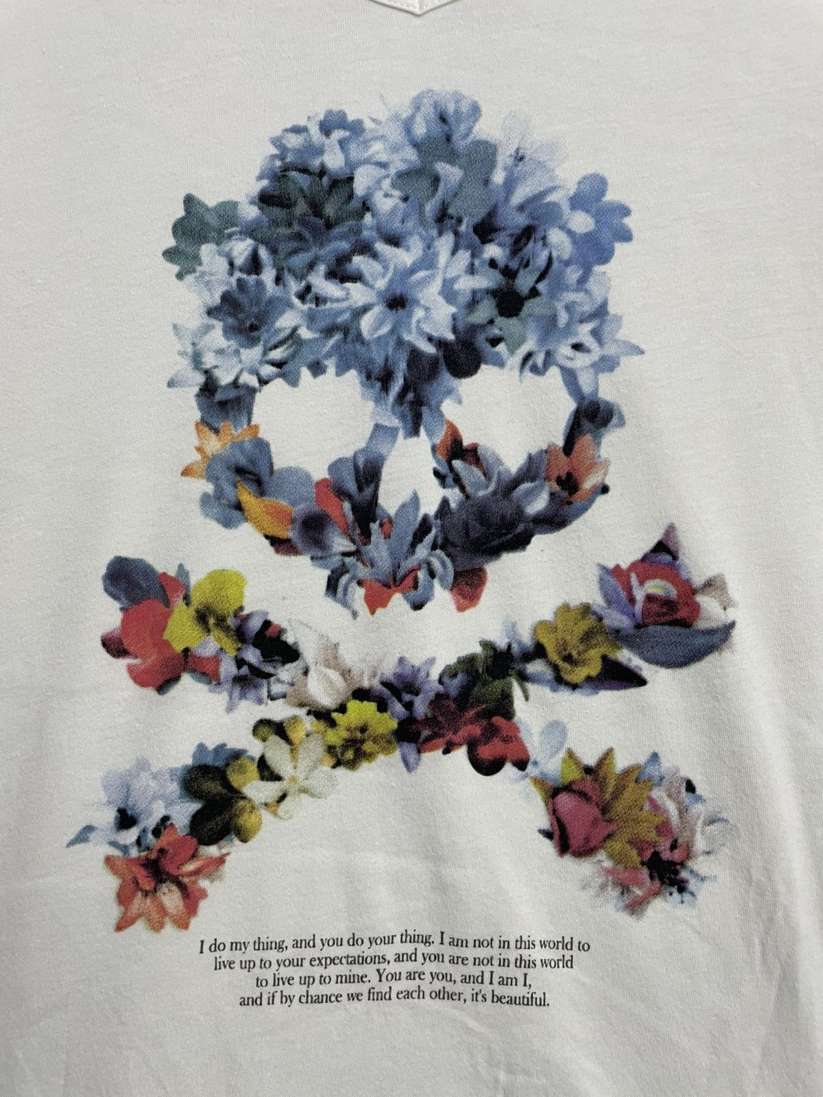 Japanese Brand Voguish Skull V-neck Long Sleeve T-Shirt Size XL / US 12-14 / IT 48-50 - 2 Thumbnail