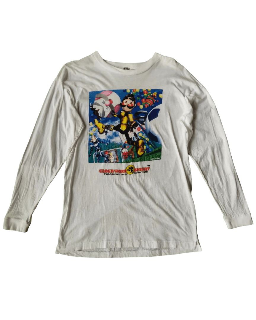 Anime Vintage 1995 Clockwork Knight Sega Saturn PROMO T-Shirt L/S Size US M / EU 48-50 / 2 - 1 Thumbnail