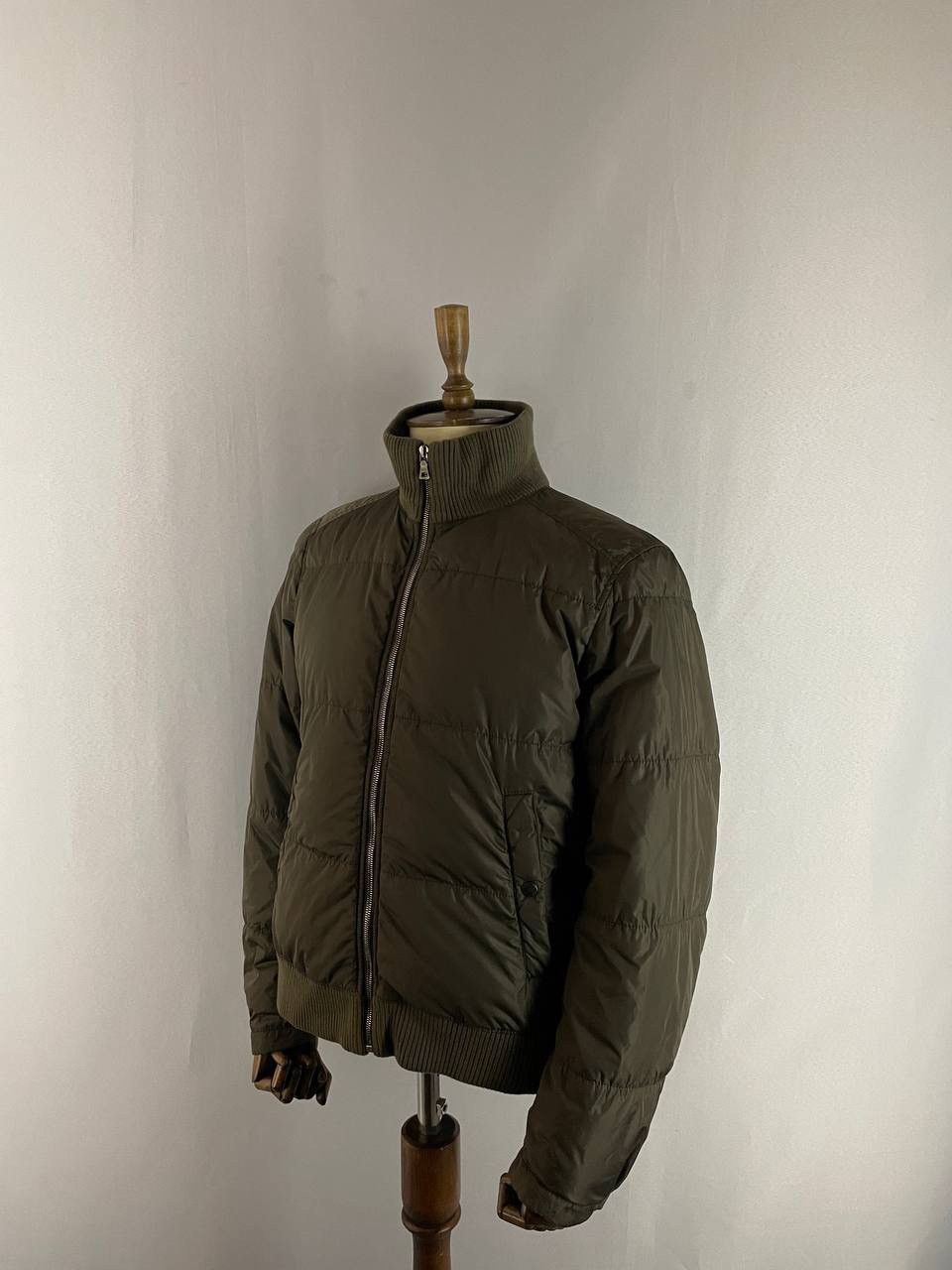 Prada Prada Nylon Down Jacket Khaki Size US M / EU 48-50 / 2 - 1 Thumbnail