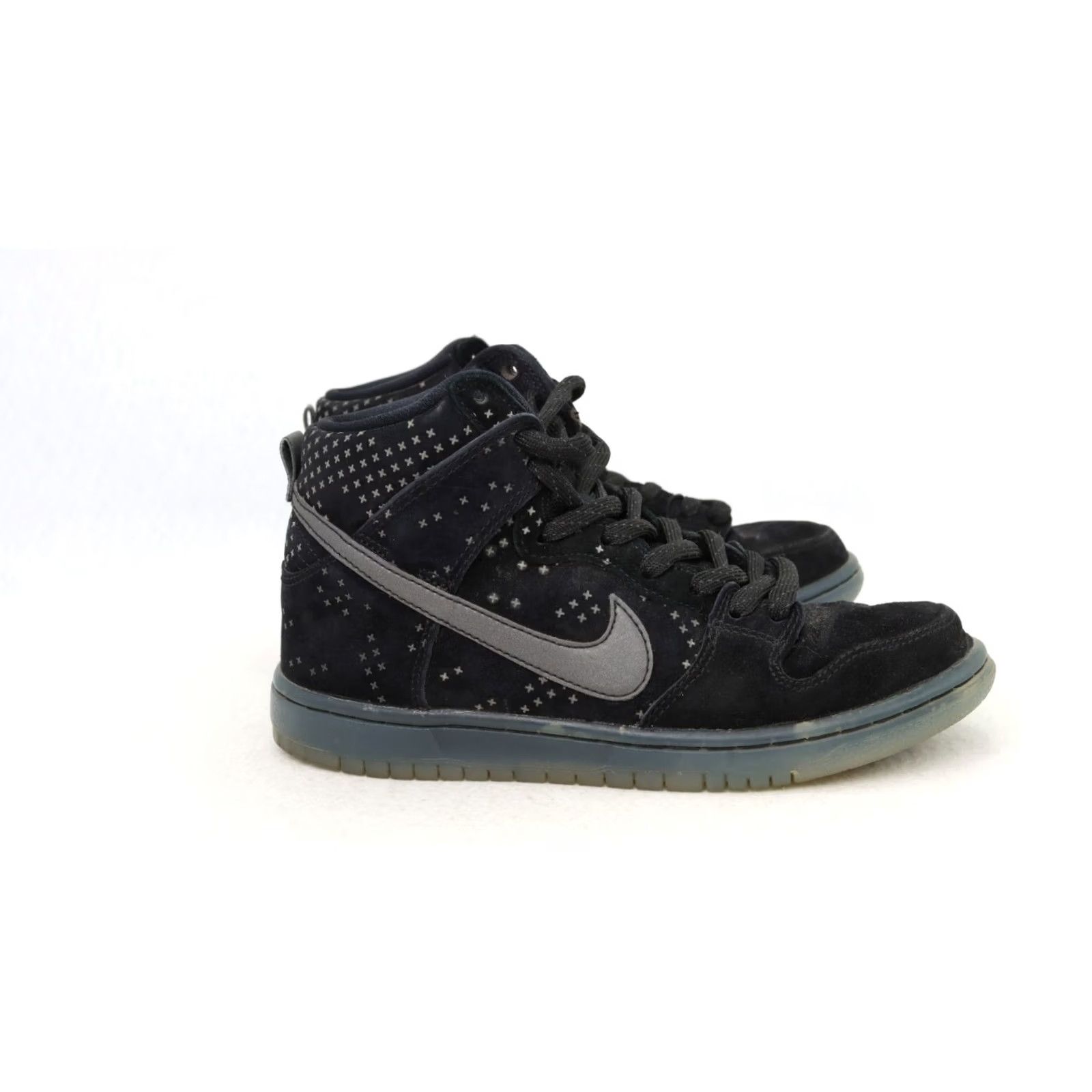 Nike Nike SB Dunk Hi Premium Flash 806333-001 Black Nubuck Reflective Mid Top Size 5 Men Sneakers 2015 Size US 5 / EU 37 - 7 Thumbnail