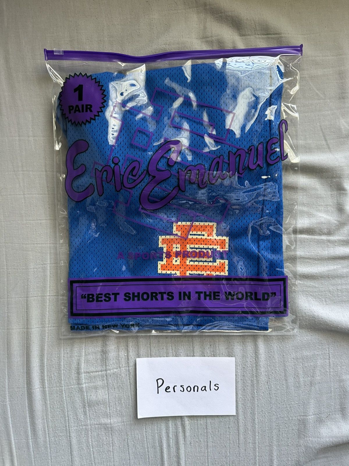 Eric Emanuel NEW Eric Emanuel Basic Short Blue Lemonade XL Size US 36 / EU 52 - 2 Thumbnail