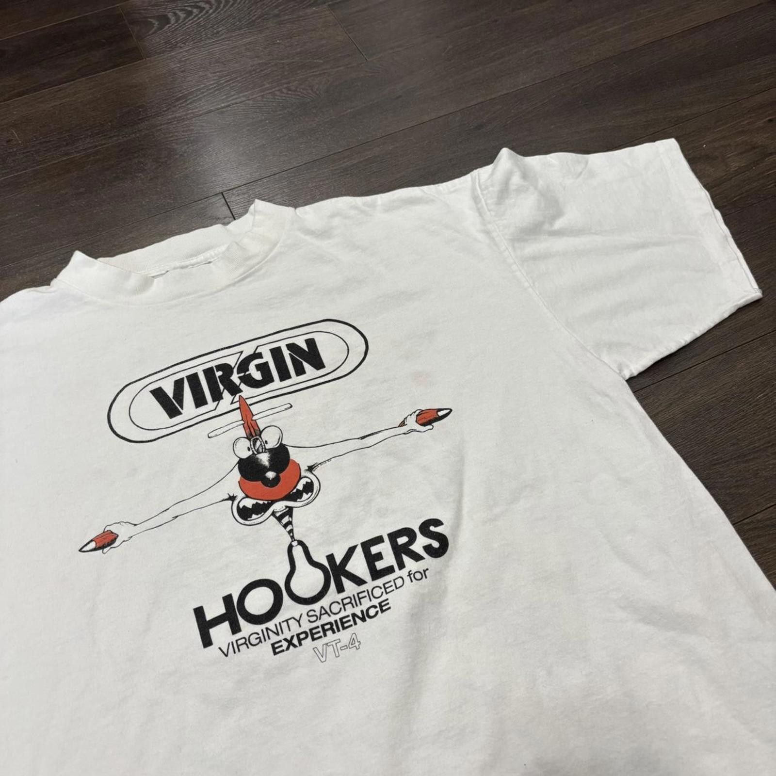 Other virgin hookers virginity sacrificed for experience t shirt Size US XL / EU 56 / 4 - 1 Thumbnail