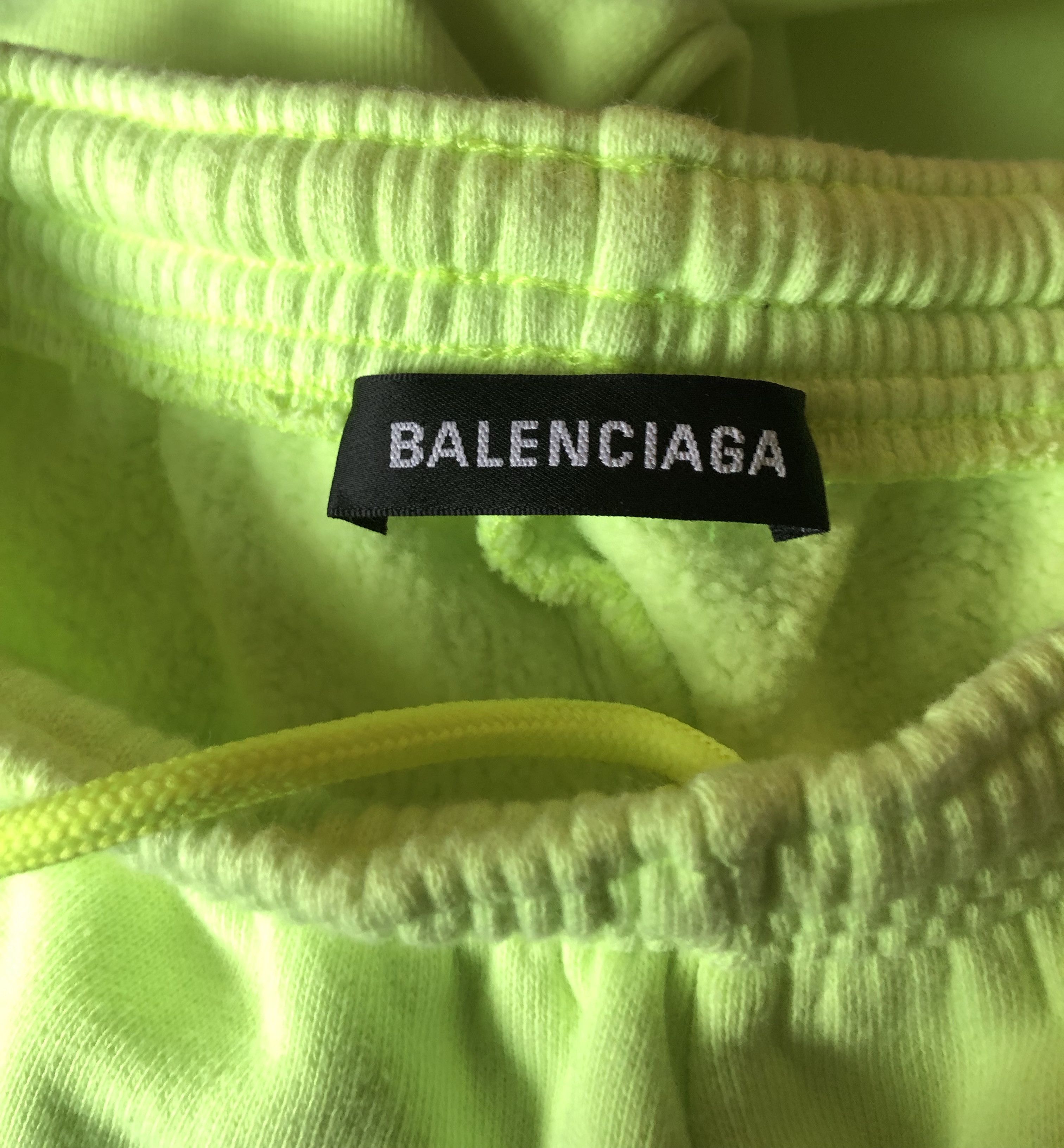 Balenciaga Balenciaga Oversized Neon Yellow Sweatpants Size US 28 / EU 44 - 4 Thumbnail