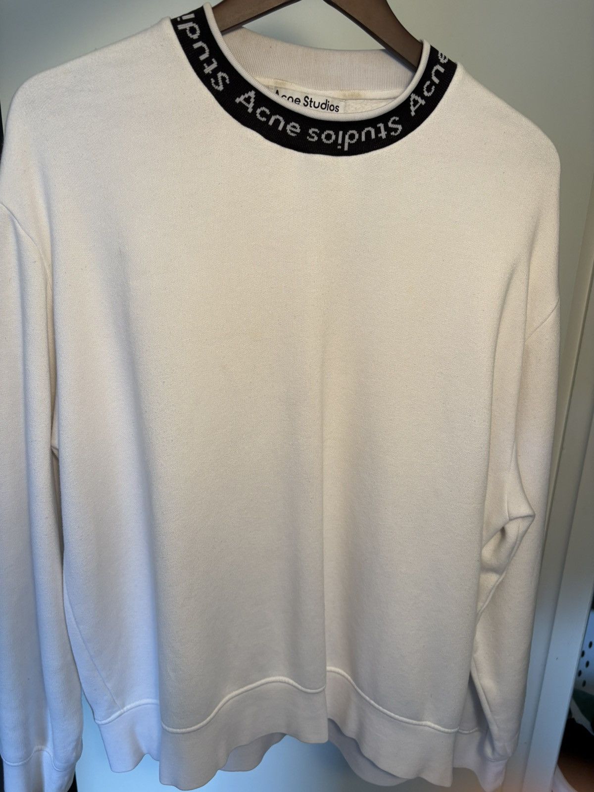 Acne Studios Logo Band Crewneck Sweatshirt Size US S / EU 44-46 / 1 - 1 Thumbnail